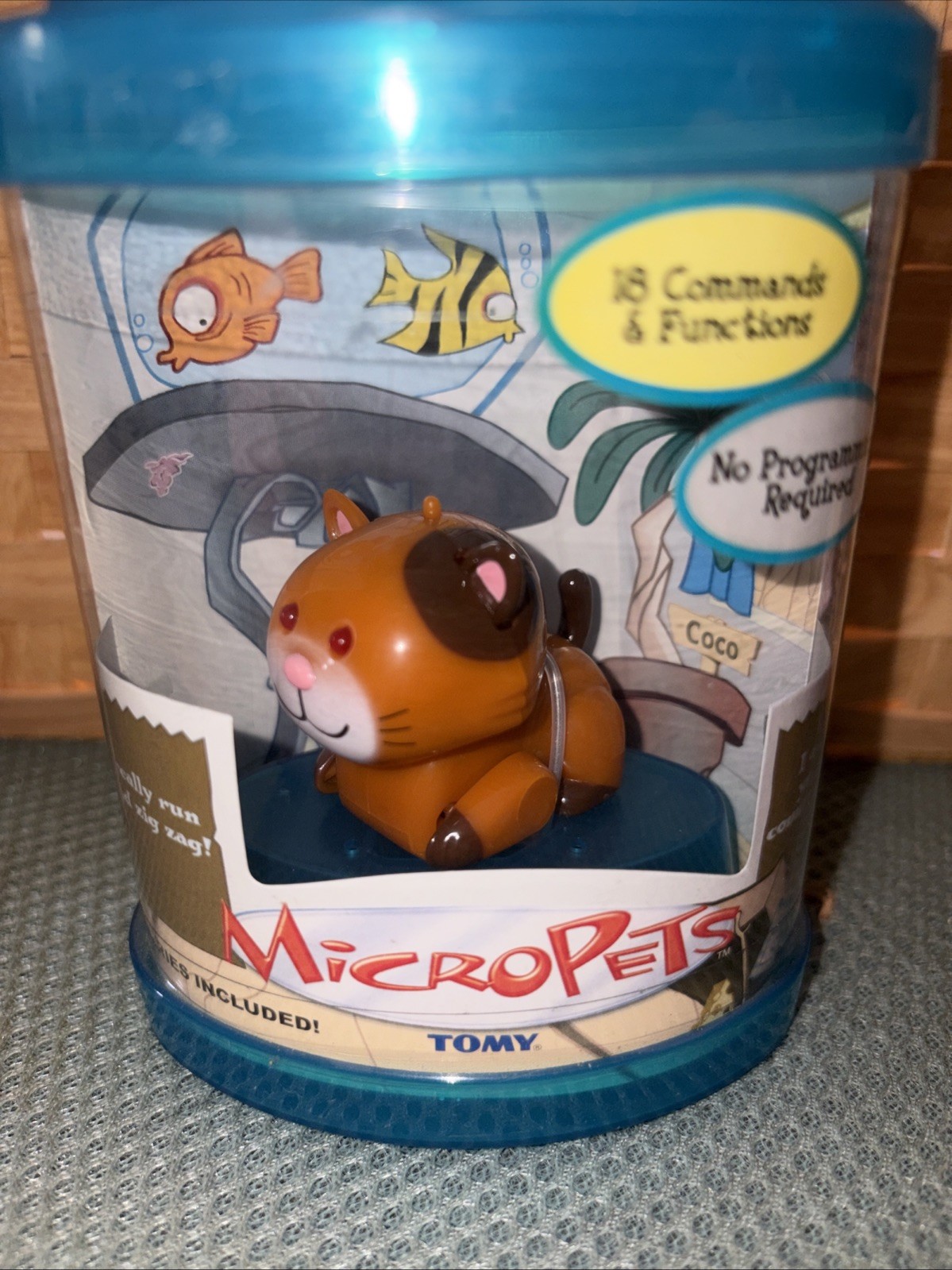 2002 Tomy CO Micro Pets Calico Cat. Rare New In Box. Toys Kids Collectors