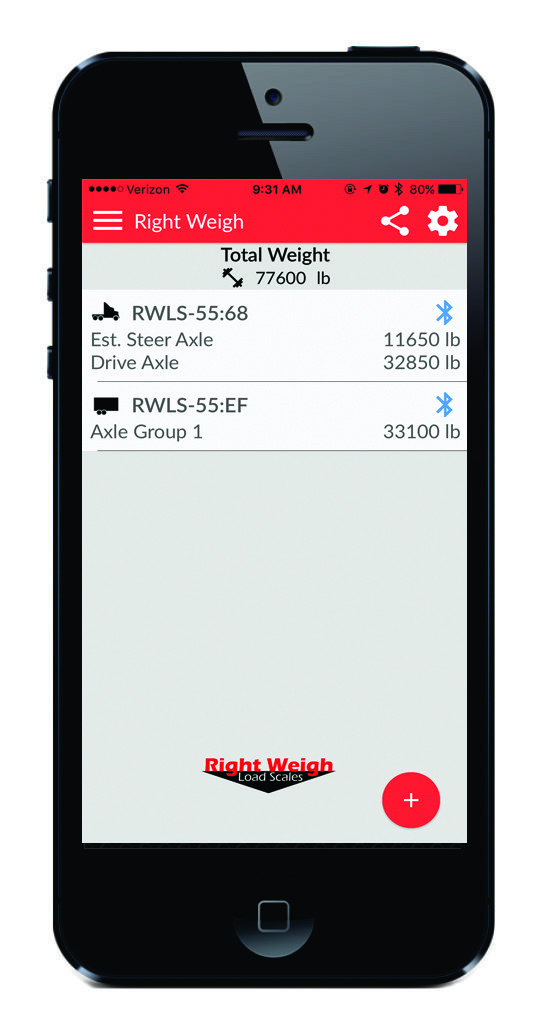 []Bluetooth™ Enabled Right Weigh 201-EBT-01B Exterior Digital Load Scale - 1 HCV