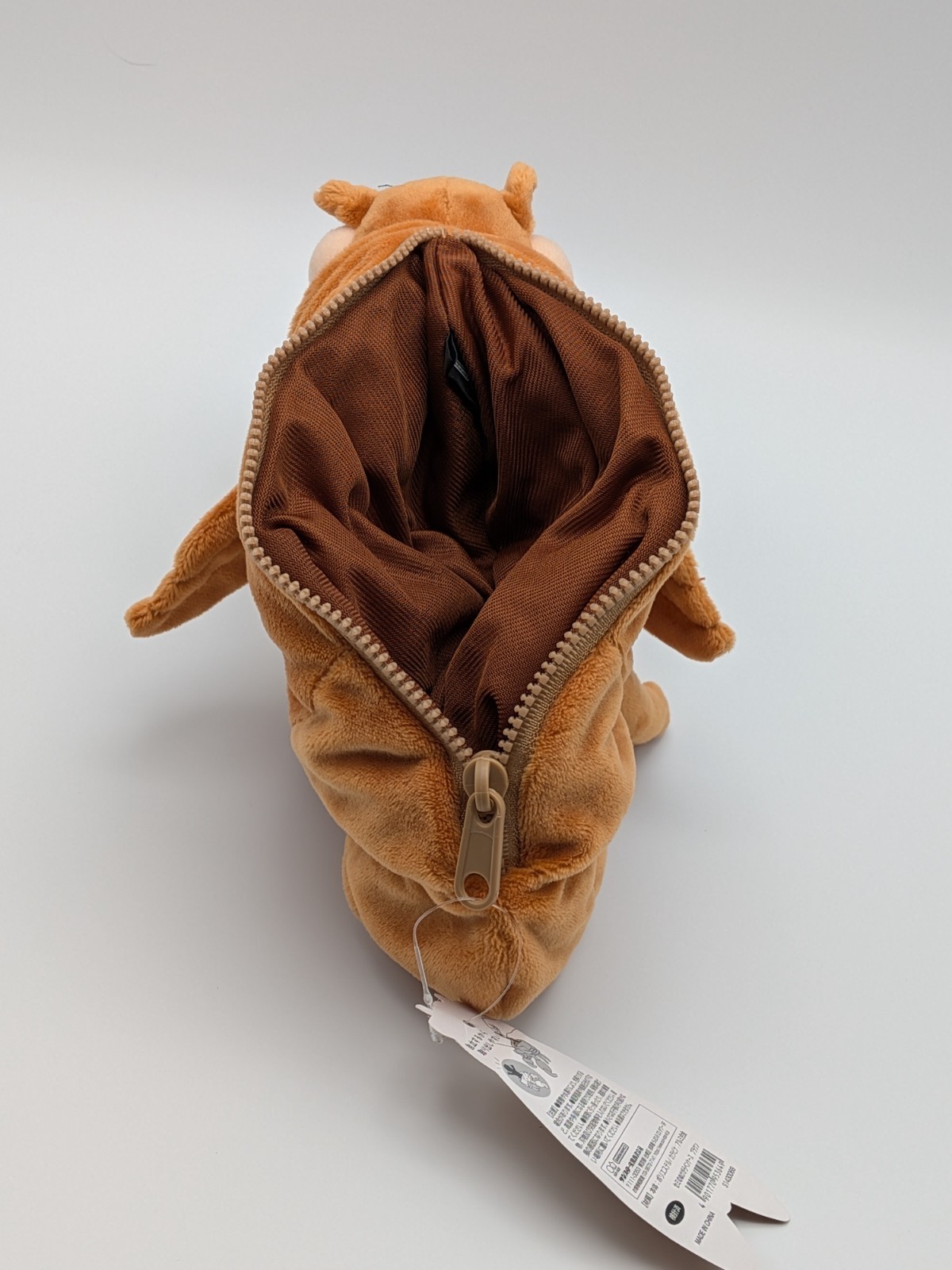 Sun-Star Stationery Pencil Case Plush Cicada Shell Brown S1430068 Japan