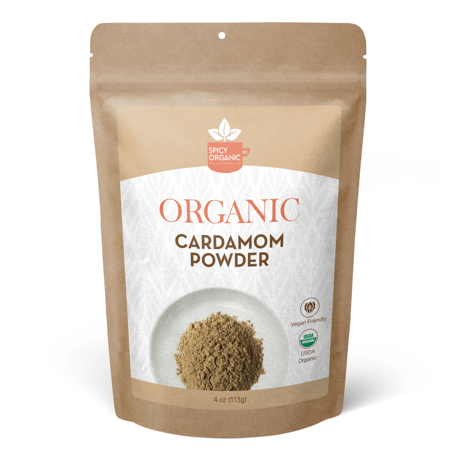 Organic Cardamom Powder- USDA Certified- Great for Cooking, Baking and Beverages