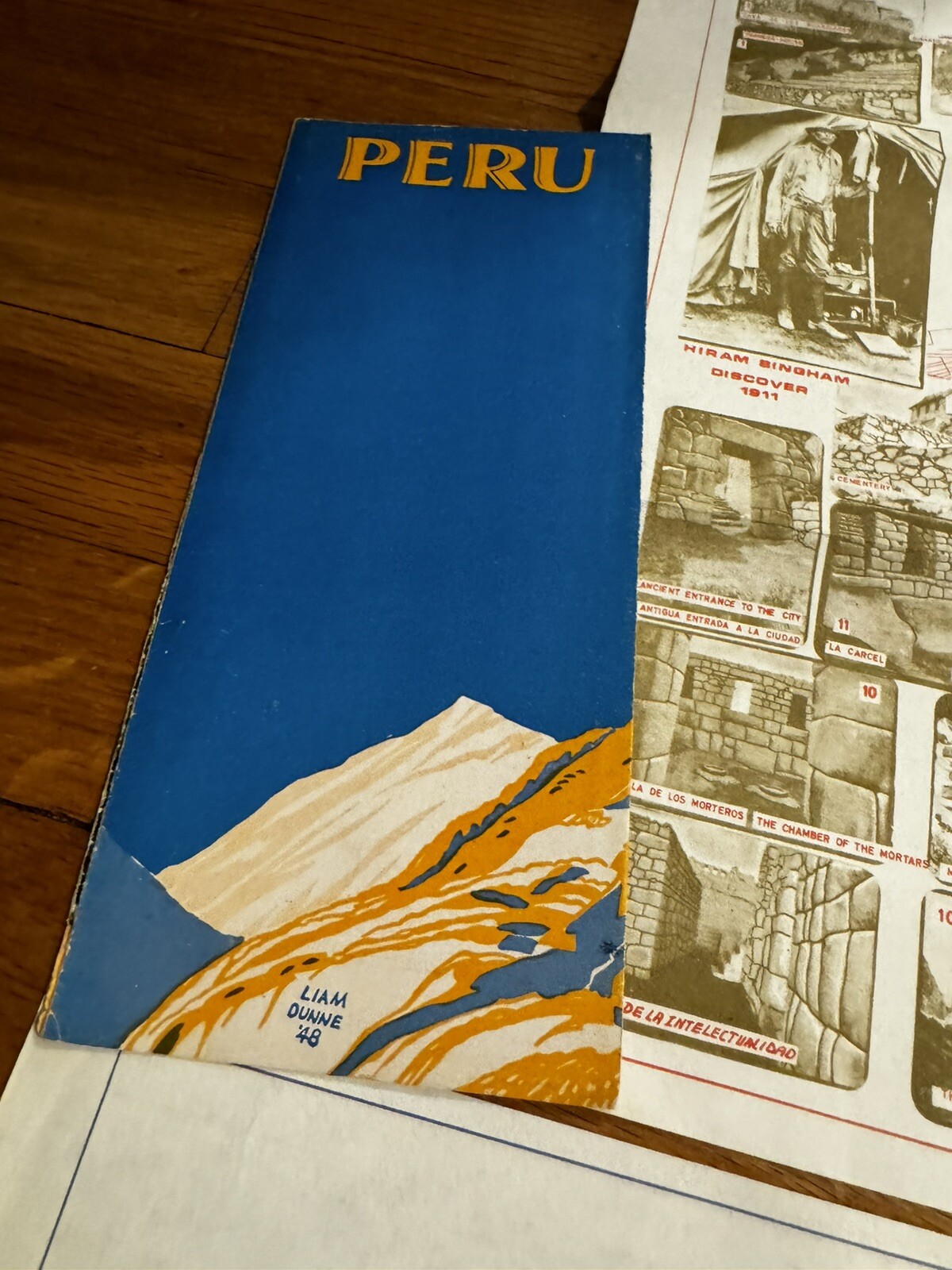 Vintage Lot Of 3 Machu Picchu Info Map Peru Visit Travel Tour Guide