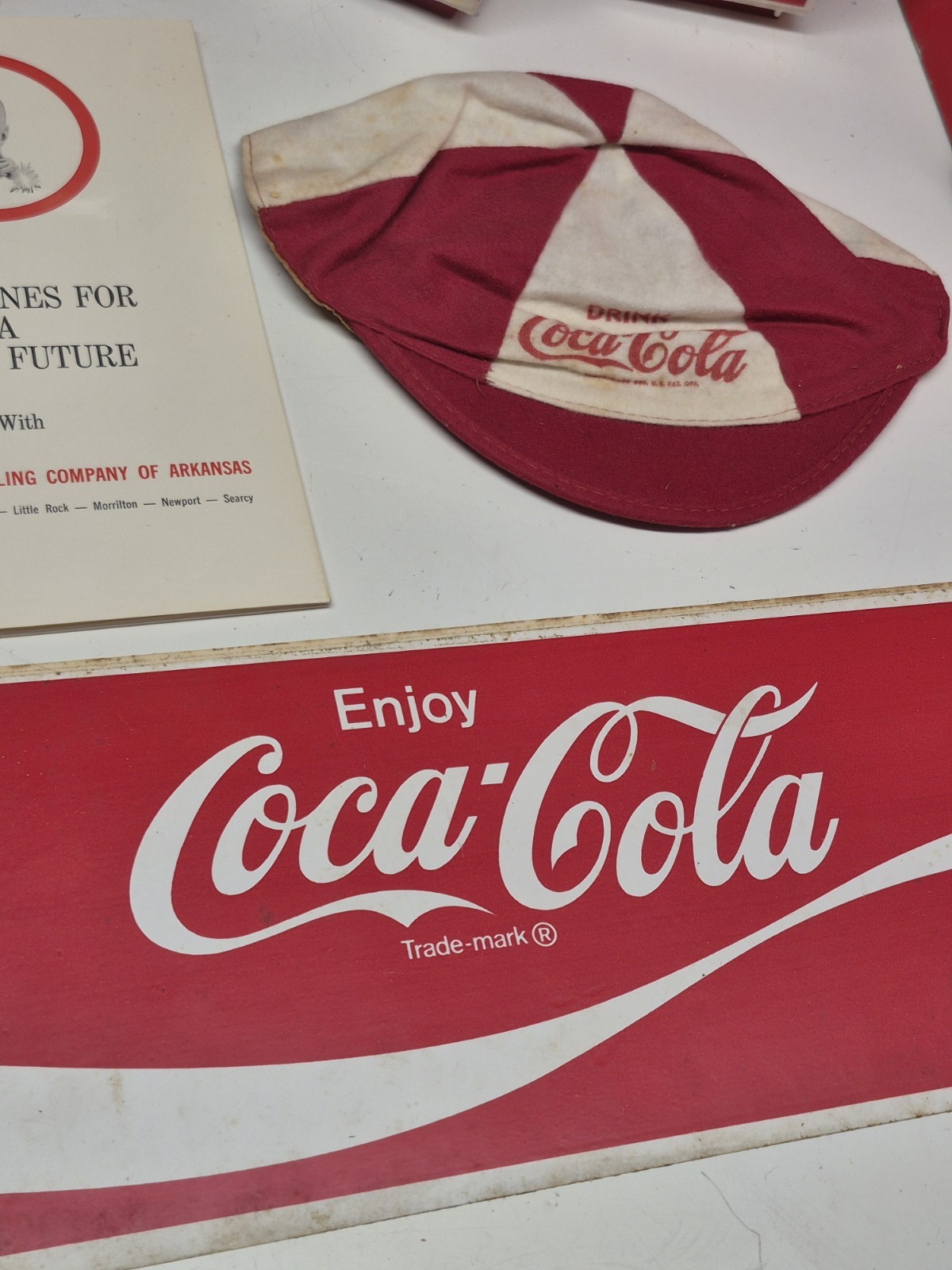 Vintage Coca-Cola Collectible Item Lot Glasses Pitcher Hat Shakers