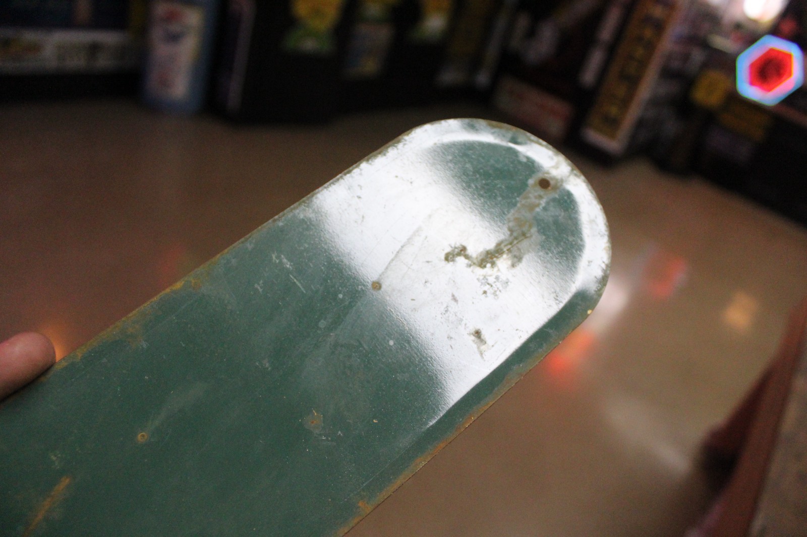 RARE 1950s PRENEZ UN PEPSI COLA STAMPED PAINTED METAL DOOR SIGN POP SODA COKE