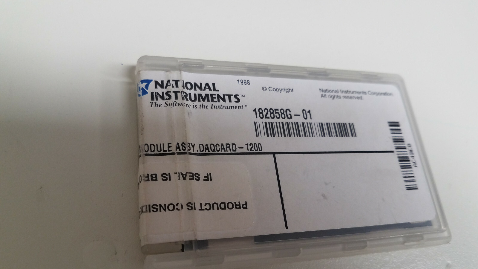 National Instruments PCMCIA DAQCard-1200 NI DAQ Card, Analog Input