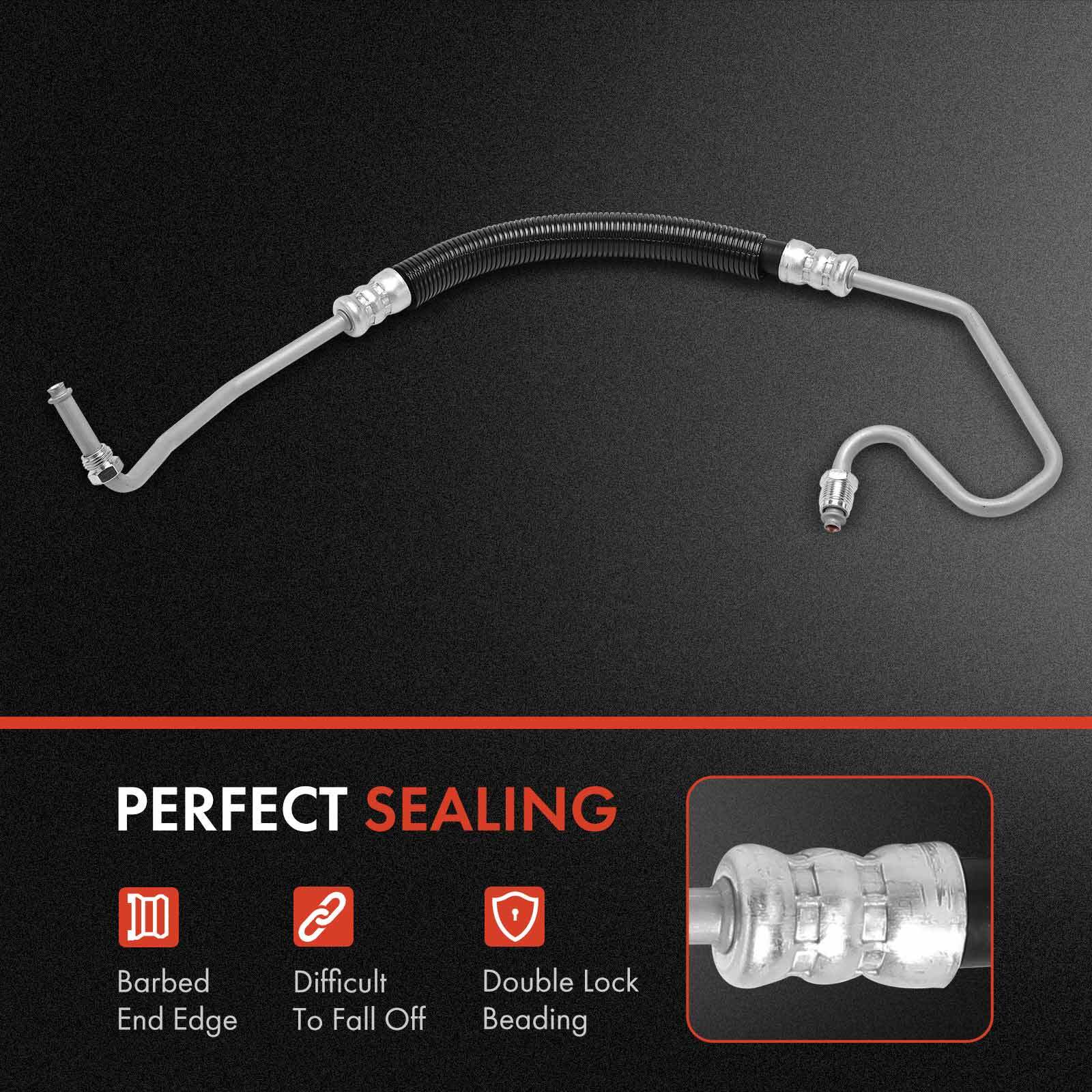 2x Power Steering Return + Pressure Line Hose Assy for Chevy Silverado 3500 GMC