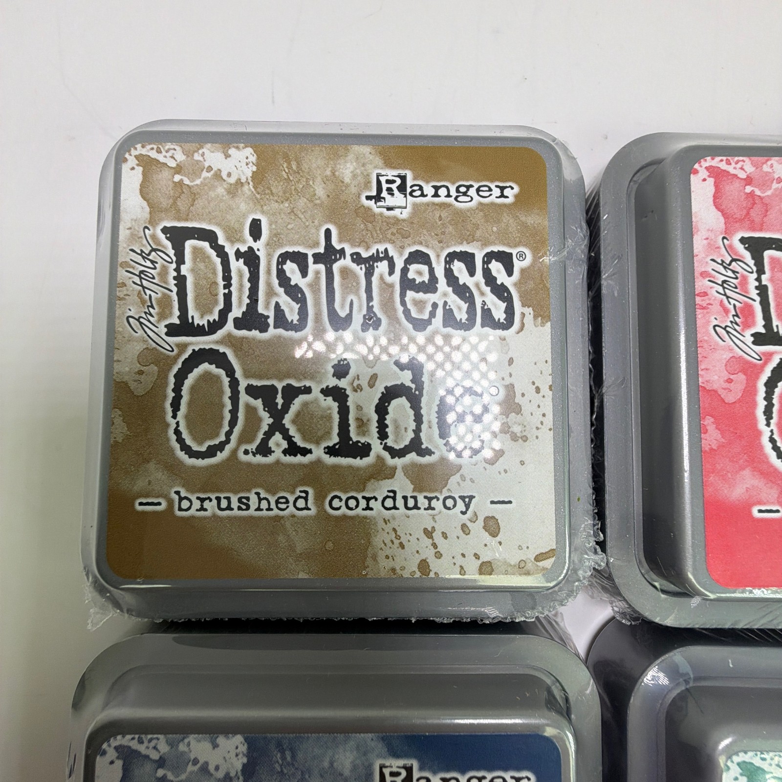 Lot of 4 Ranger Tim Holtz Distress Oxide Ink Pads - New Sealed - 3x3 Full Size
