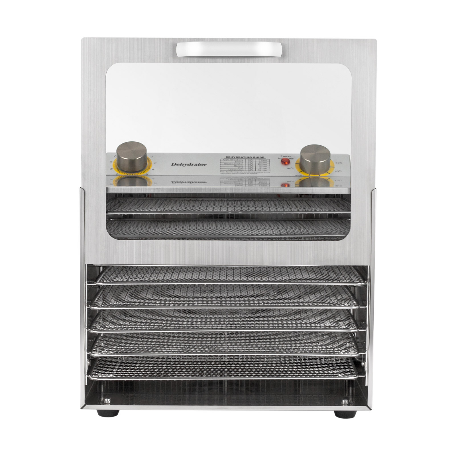 8 Trays Food Dehydrator Machine Stainless Steel 400W Jerky Fruit Drying Food