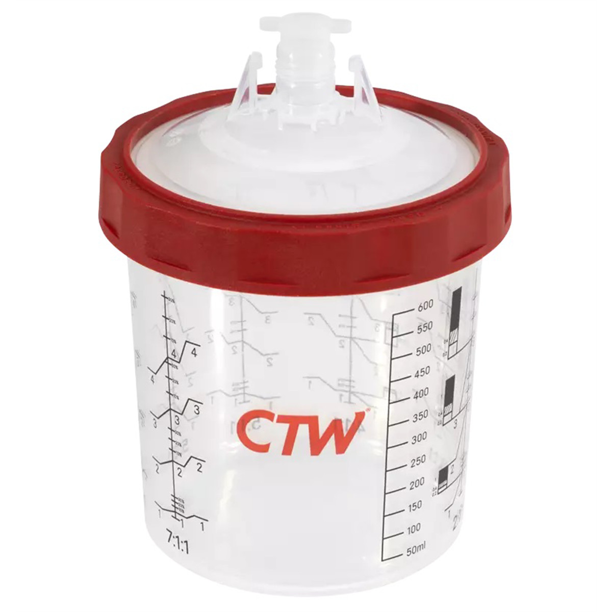 CTW International CS125-650 650ml/22oz Premium Disposable Spray Cup Paint System