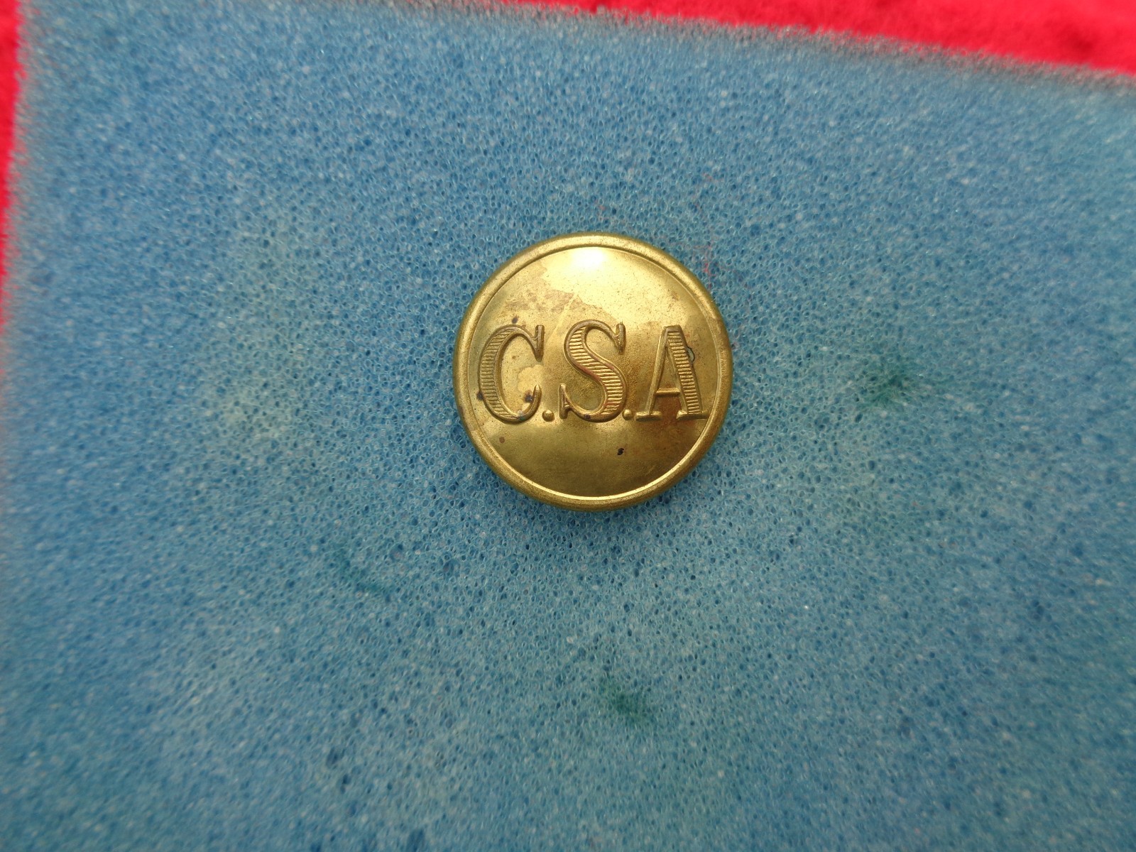 CIVIL WAR C.S.A. CONFEDERATE INFANTRY Large Coat SIZE COAT BUTTON NON DUG