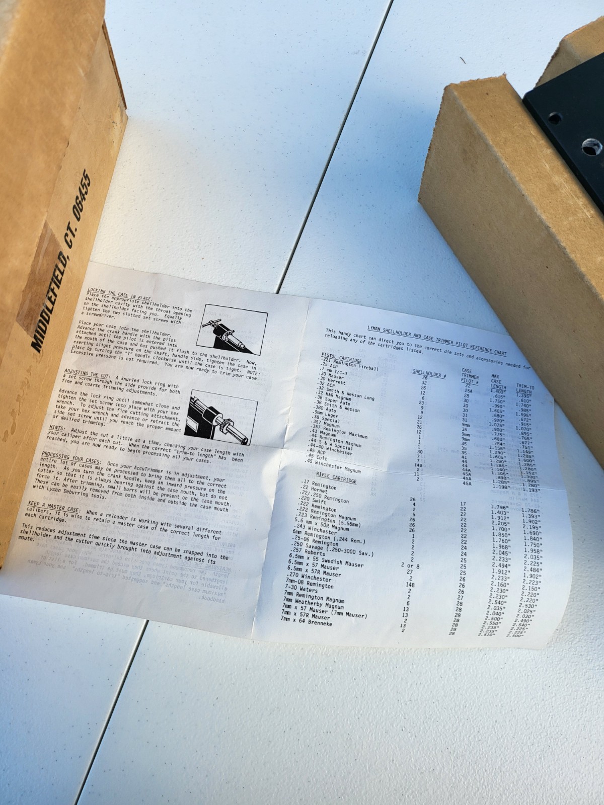 Vintage Lyman Accu Trimmer Precision Tool For Ammo Reloading For Case Trimming