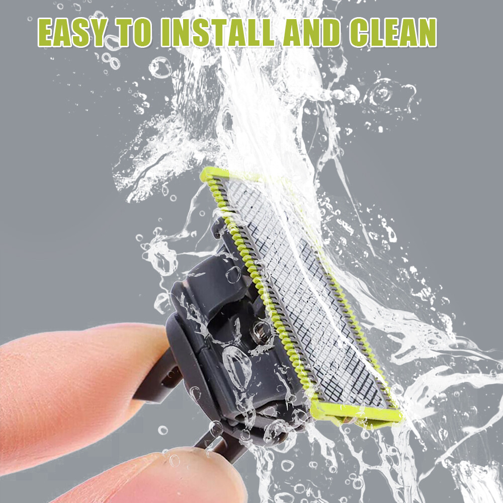 2 Blades Norelco QP210/80 OneBlade Replacement Head for QP2520 /QP6510 /QP6520