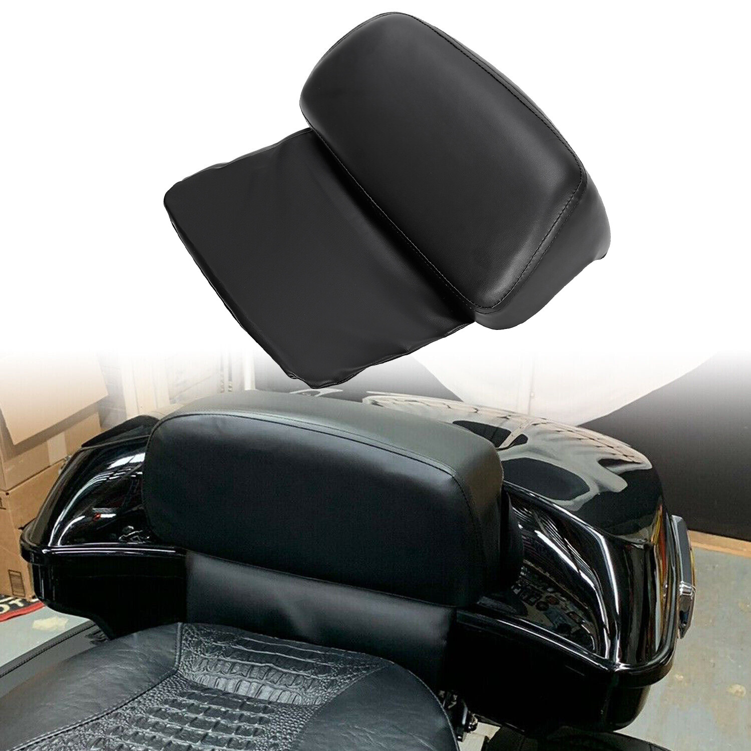 Rear Razor Chopped Pack Tour Pak Trunk Backrest Pad For Harley Touring 2014-up