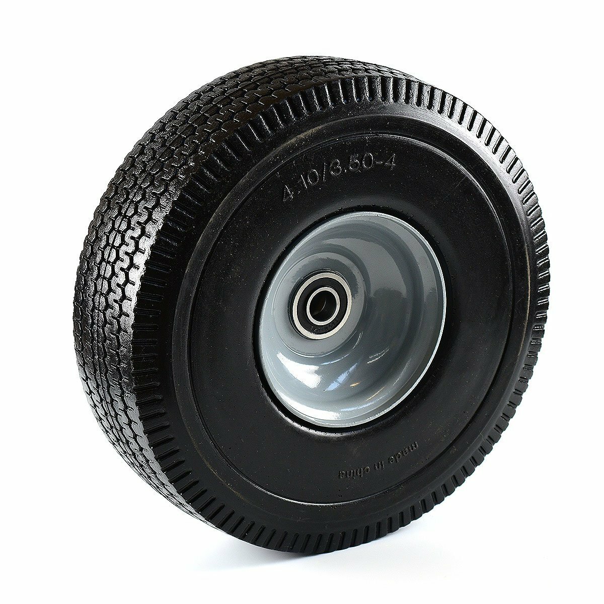 NK Heavy Duty Solid Rubber Flat Free Tubeless Hand Truck/Utility Tire Wheel, WFF