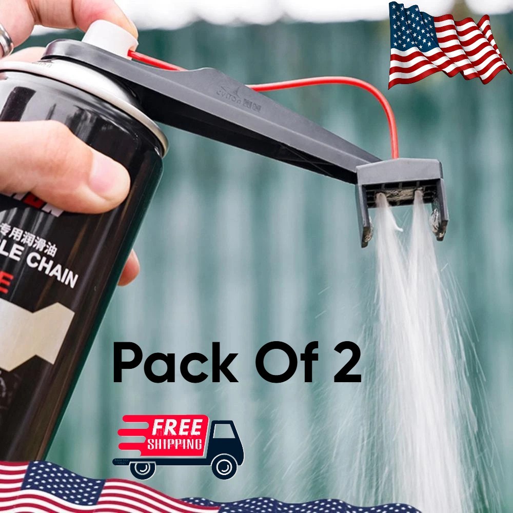 pack 2 Motorcycle Chain Lube Oiler Lubricant Straw Holder Positioner Applicator