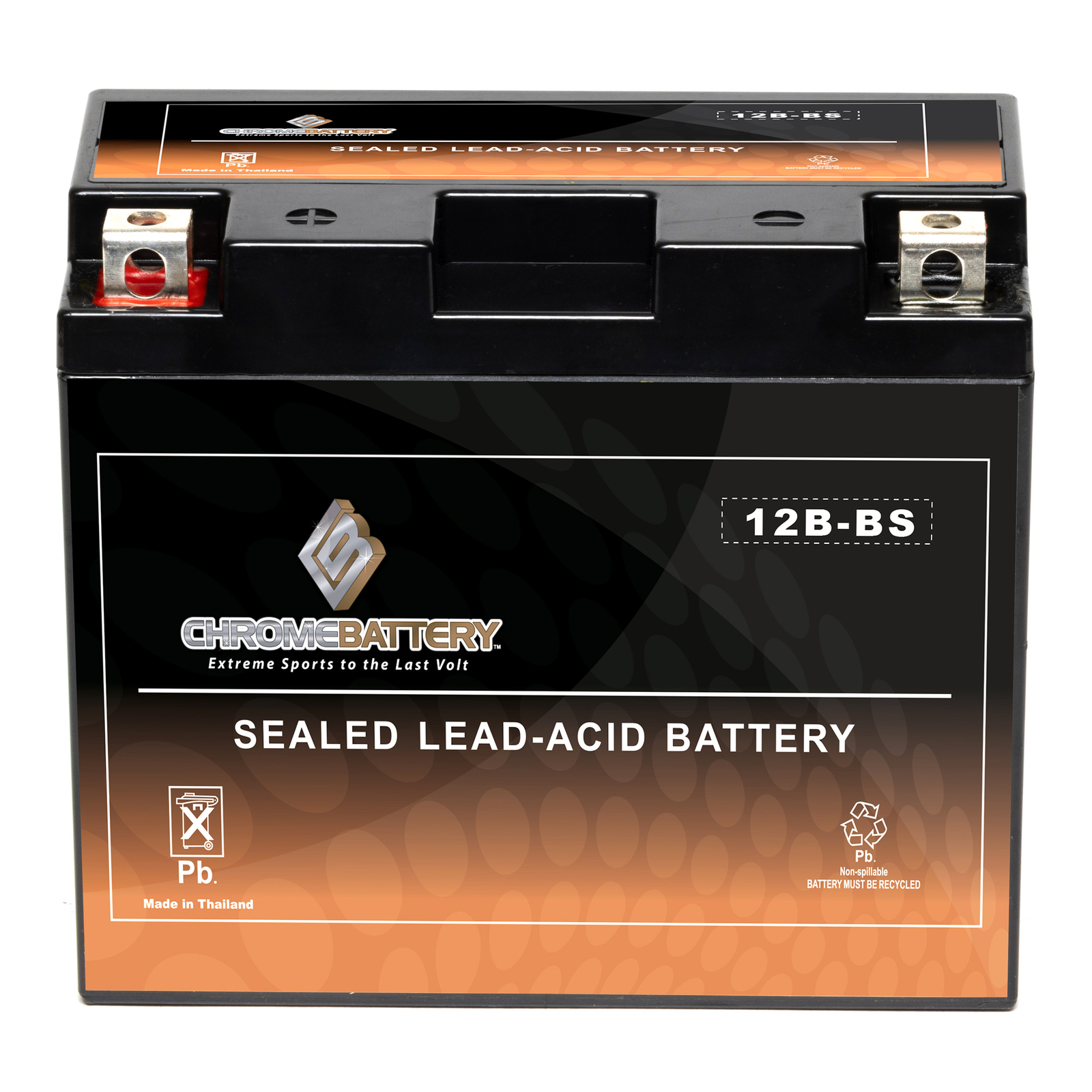 YT12B-BS High Performance - Maintenance Free - Sealed AGM Motorcycle Battery