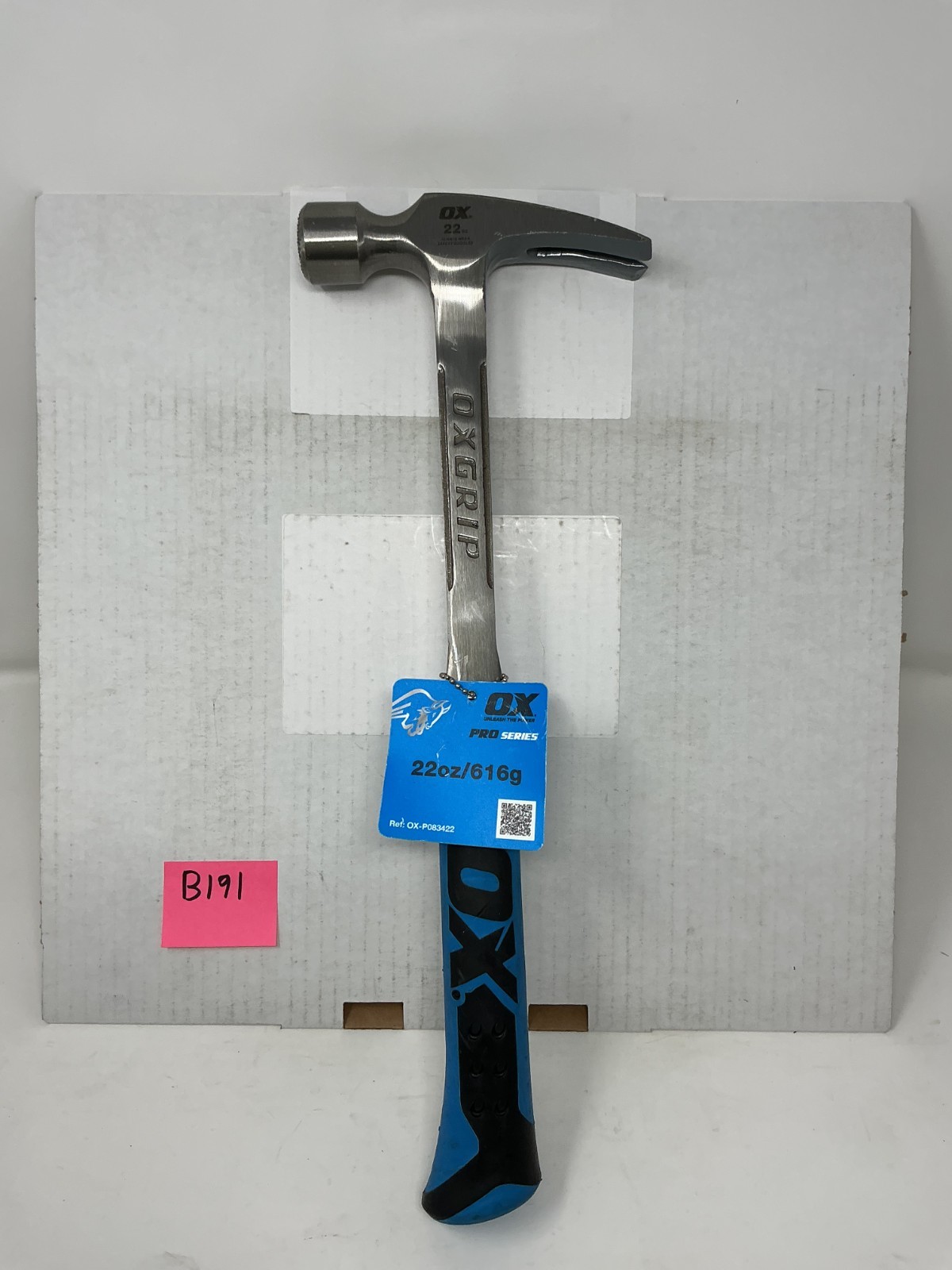Ox Tools Pro 22 Oz Milled Face Framing Hammer