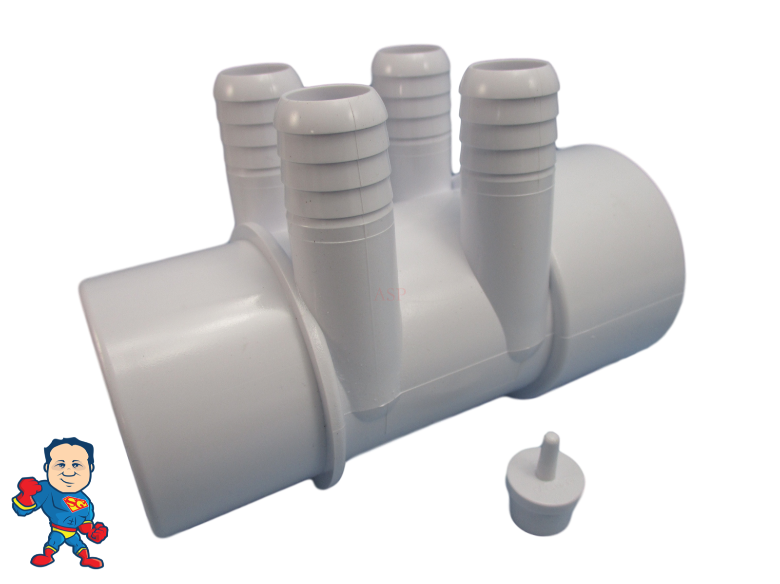 Manifold Hot Tub Spa Part 16 3/4" Outlets Glue and Coupler Kit Info Video