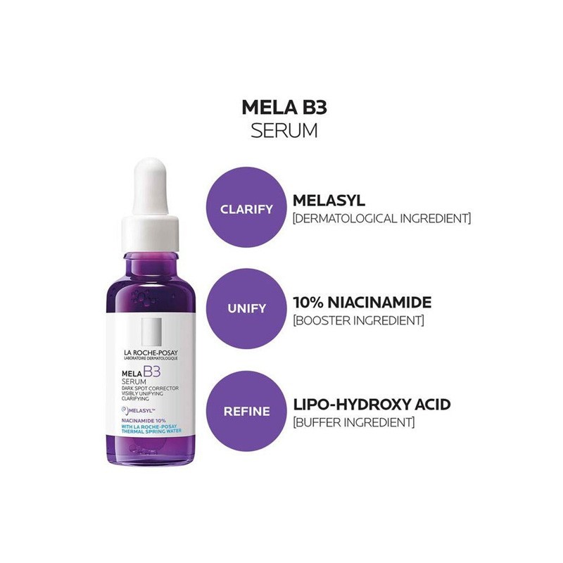 'La-Roche-Posay' Mela B3 Dark Spot Serum Melasyl + Niacinamide 30ml U.S.A