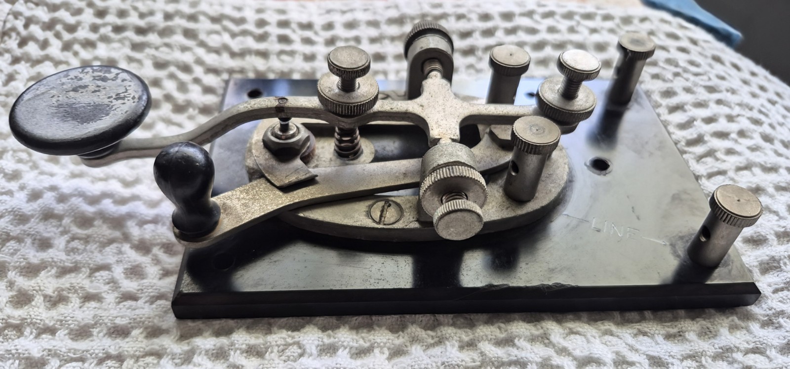 Vintage WWII J-38 Telegraph Key, No Markings, Good Shape...Look & Read