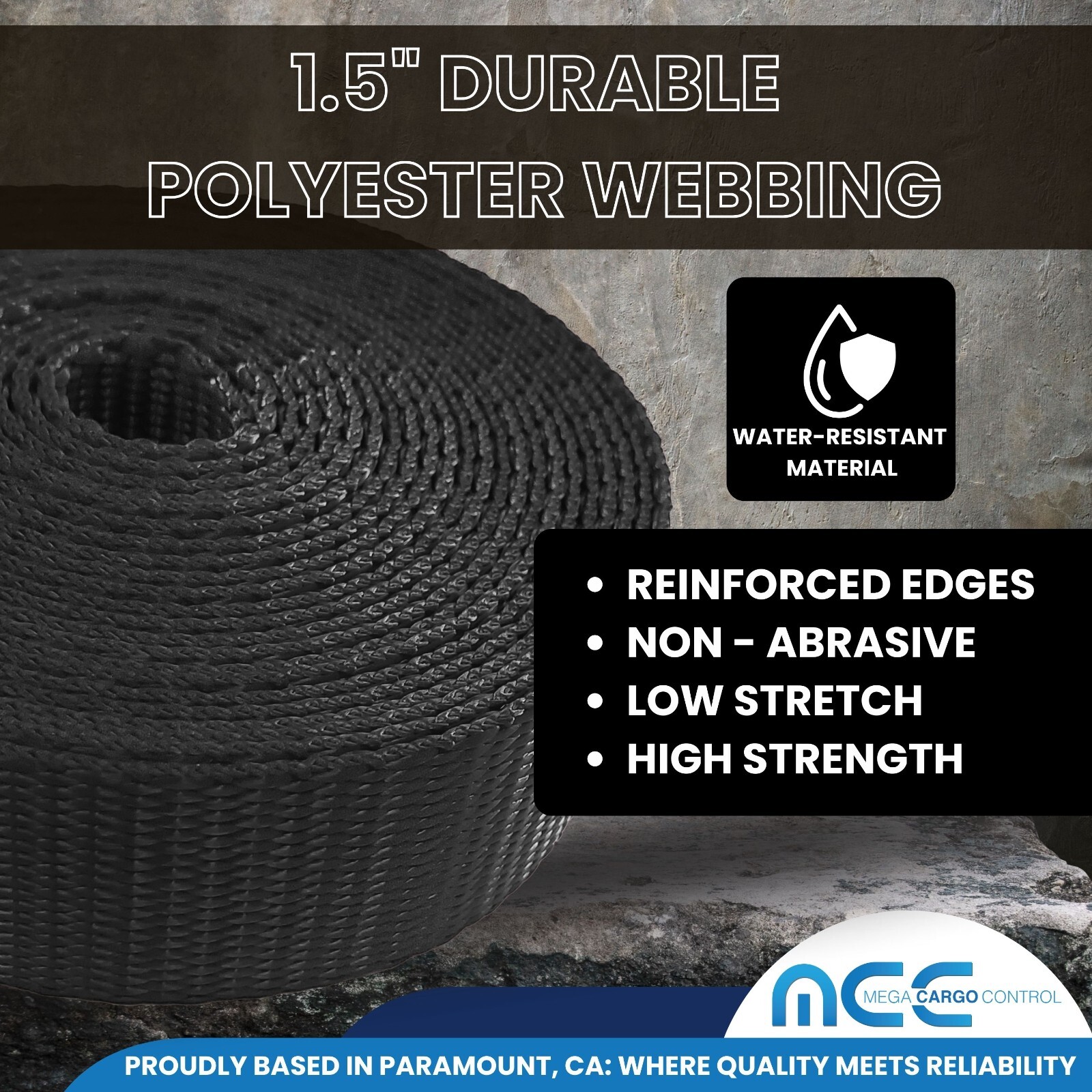 4 Pack 1.5" x 15ft Ratchet Strap W/ J Hook Flatbed Truck Trailer Tie Down Strap