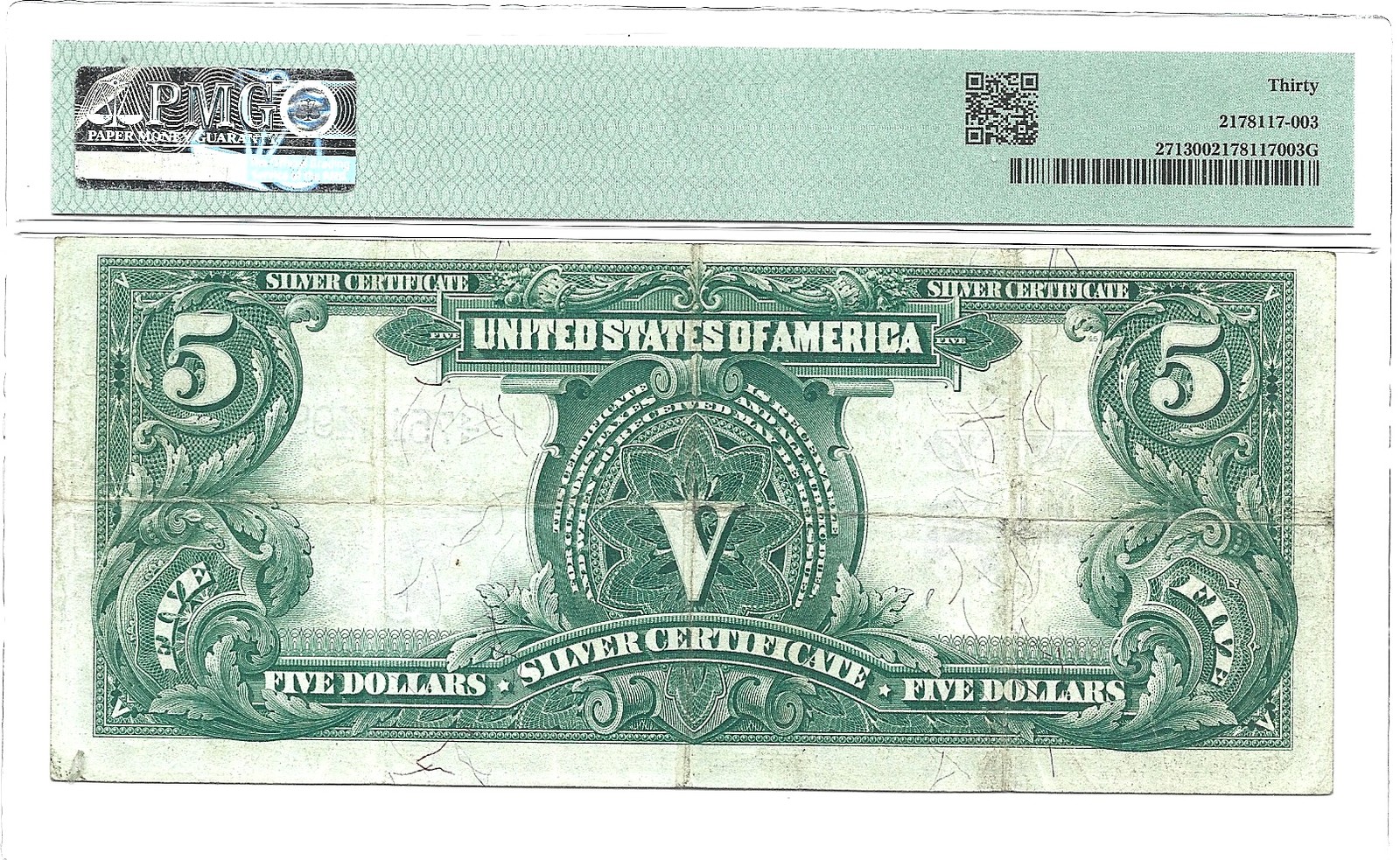 1899 $5 Silver Certificate Fr-271 PMG VF-30