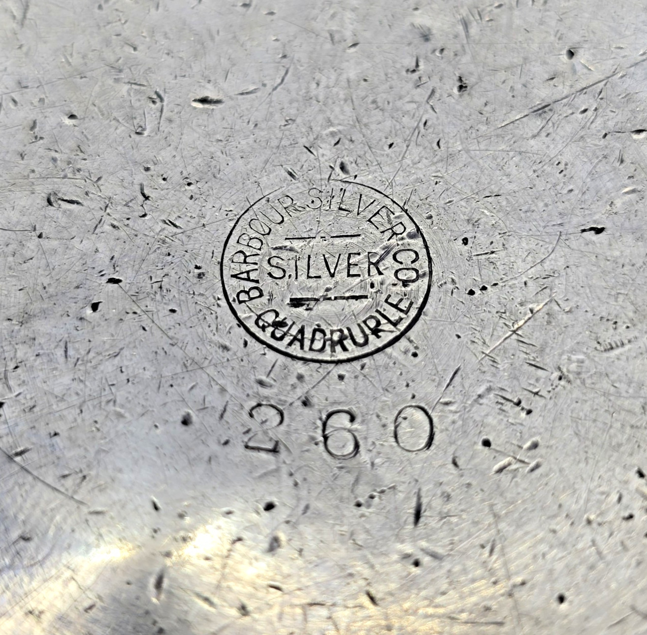 Antique Barbour Silver Co Quadruple Plated 260 Victorian Floral Fruit Cup Mug