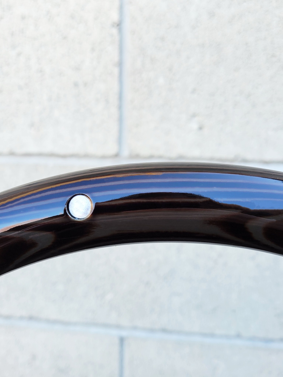 14" Billet Steering Wheel Pine Aluminum Rivet Chevy Muscle C10 Ford Hot Rod