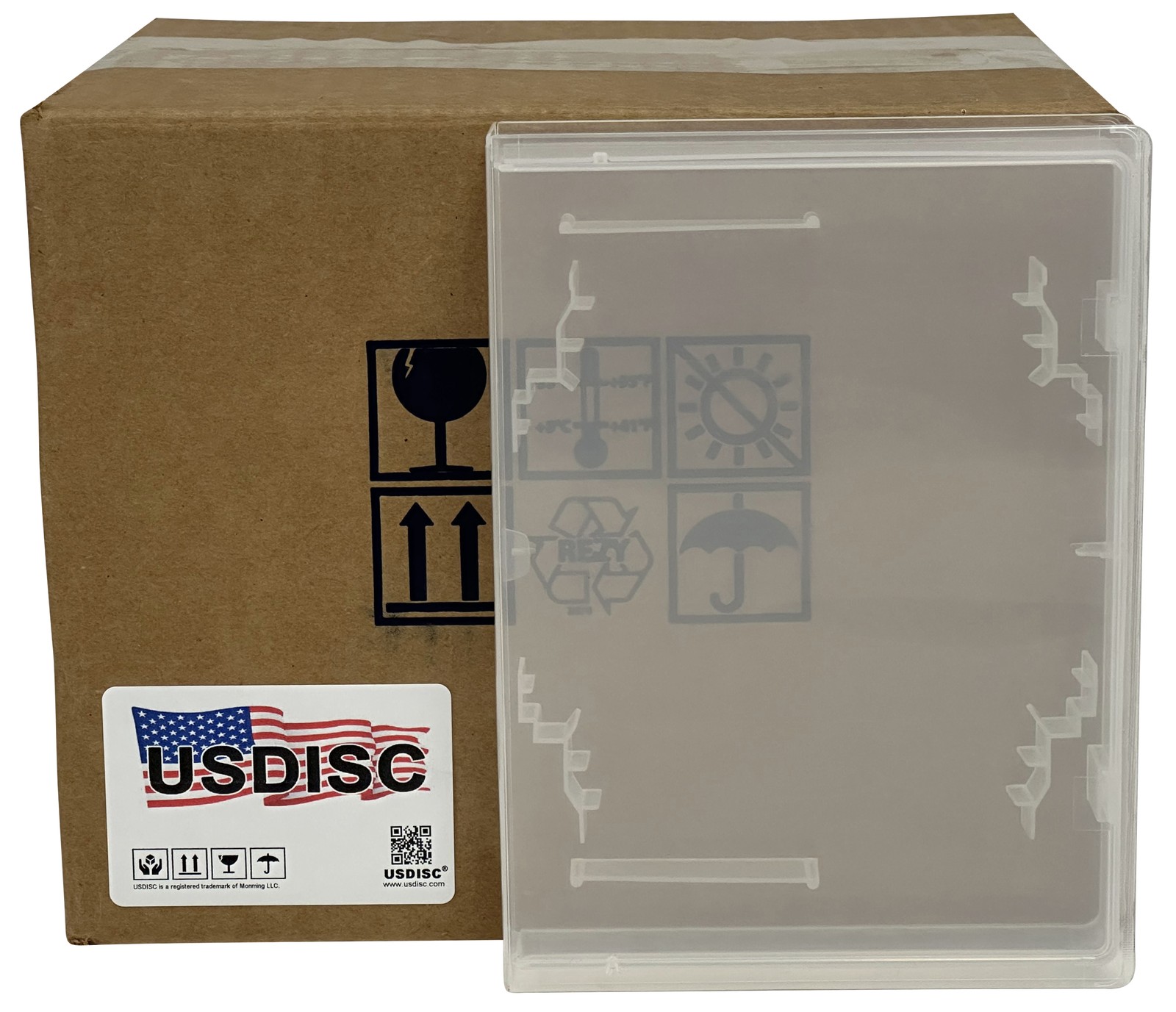 USDISC Console Game Case 24mm Univ Retro Cartridge, (Clear) Lot