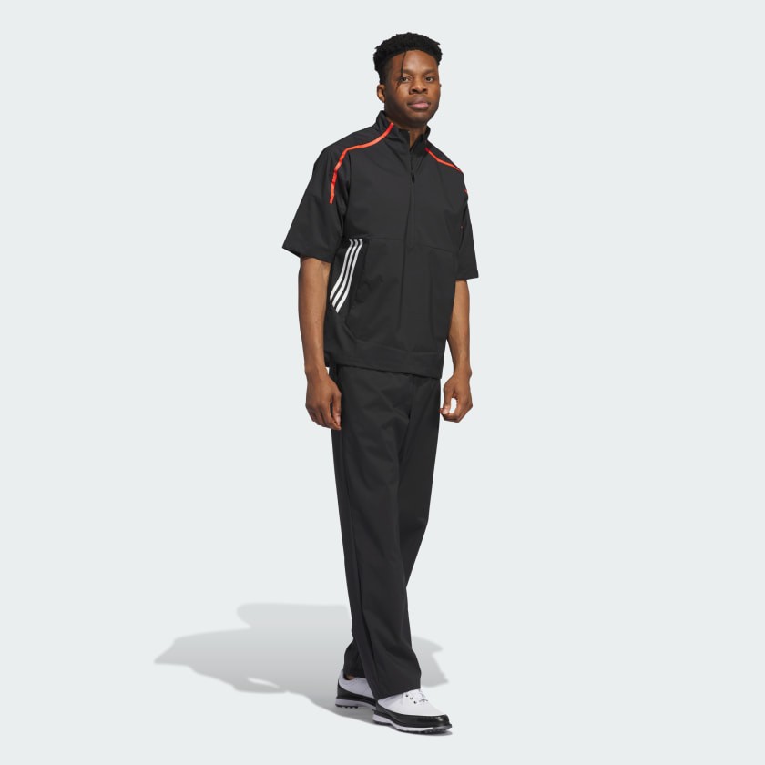 adidas men Core Provisional Short-Sleeve 1/2-Zip Jacket