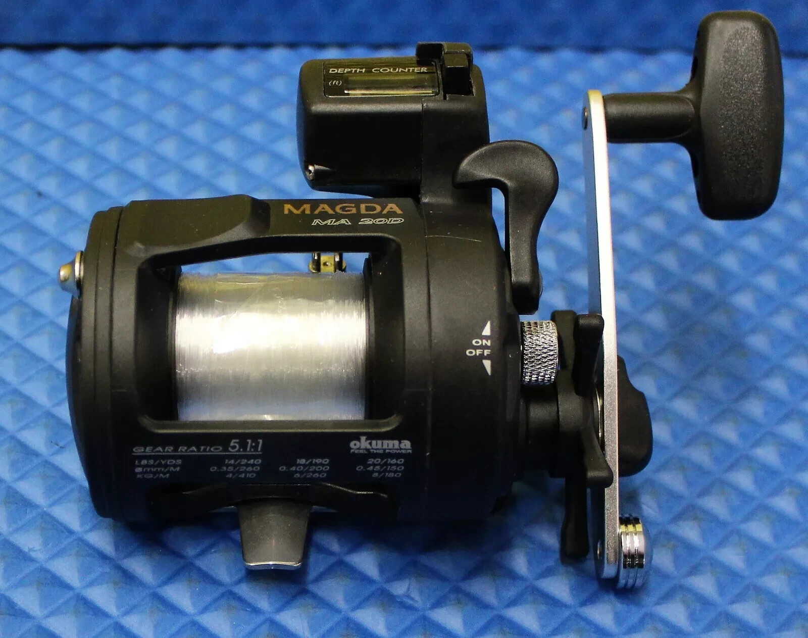 Okuma Pre-Spooled Magda MA 20D Reel With CPC-762 Rod Trolling Combo 2-Pack