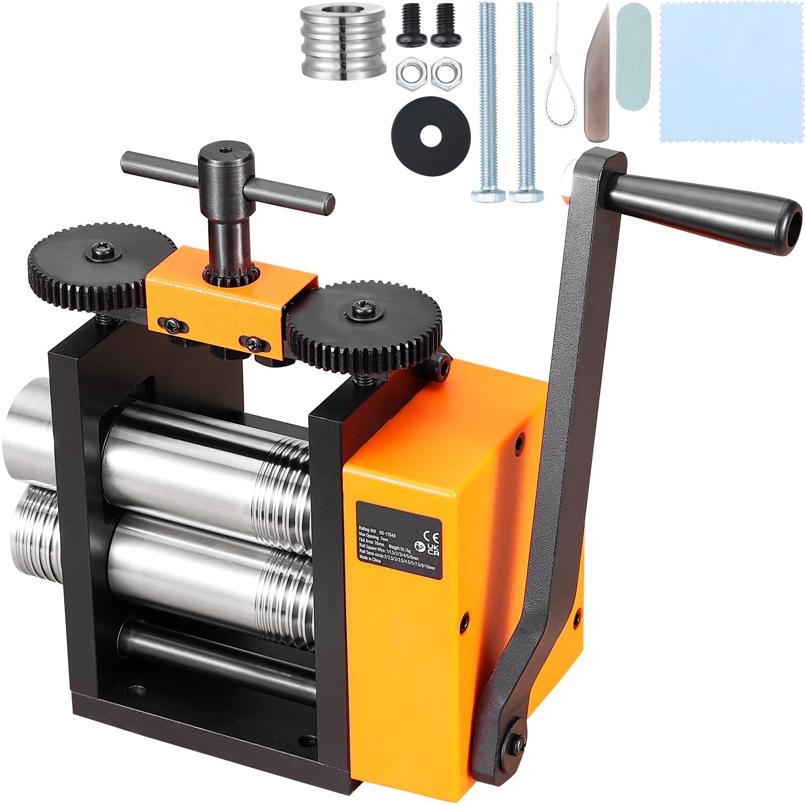 Rolling Mill 3"/76 mm Jewelry Rolling Mill Machine 1: 2 Gear Ratio 3-in-1