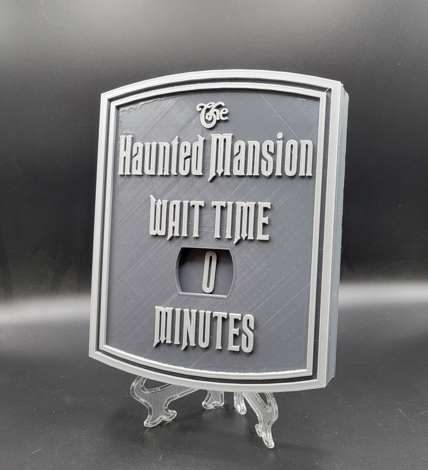 10 x 8 inches Haunted Mansion Wait Time Sign Plaque Replica - Disney World