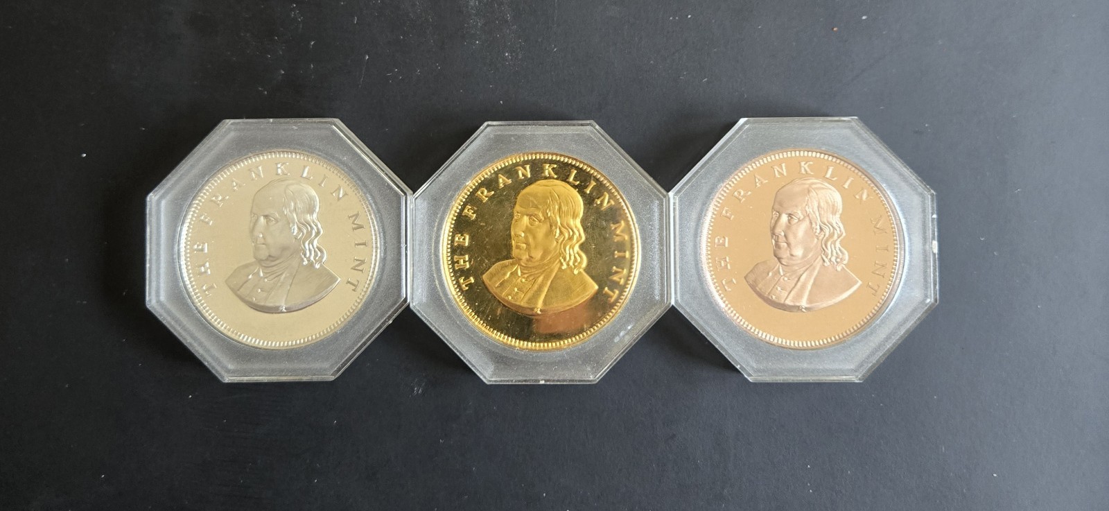 BEN FRANKLIN COMMEMORATIVE PROOF COIN THE FRANKLIN MINT