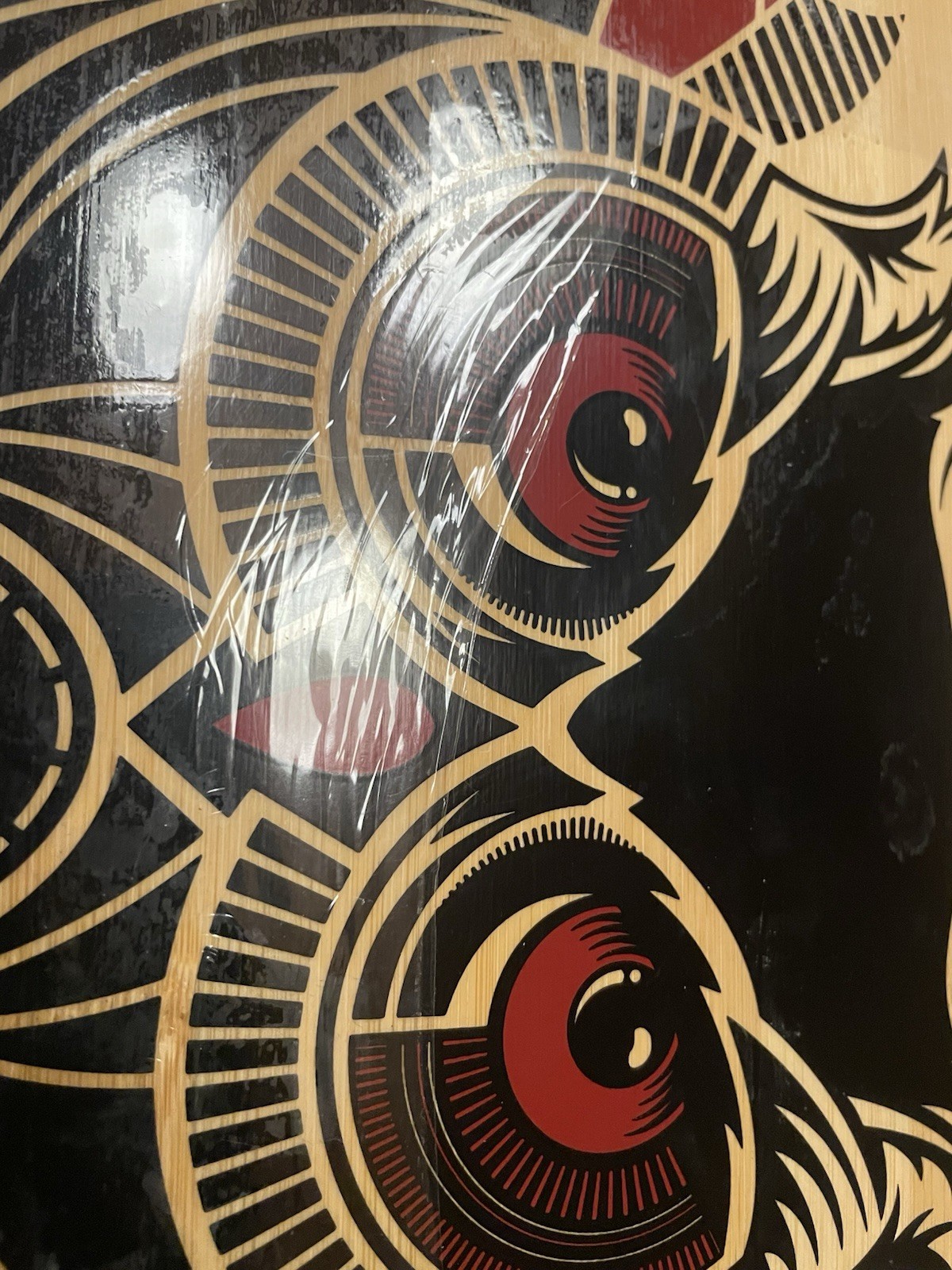 FREEBORD 75 cm Skateboard Longboard Owl NEW SEALED Black NICE!