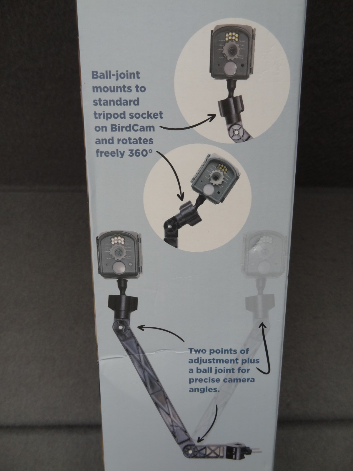 NEW Wingscapes BirdCam Bird Wildlife Camera Mount Mounting Arm Motion-Activated