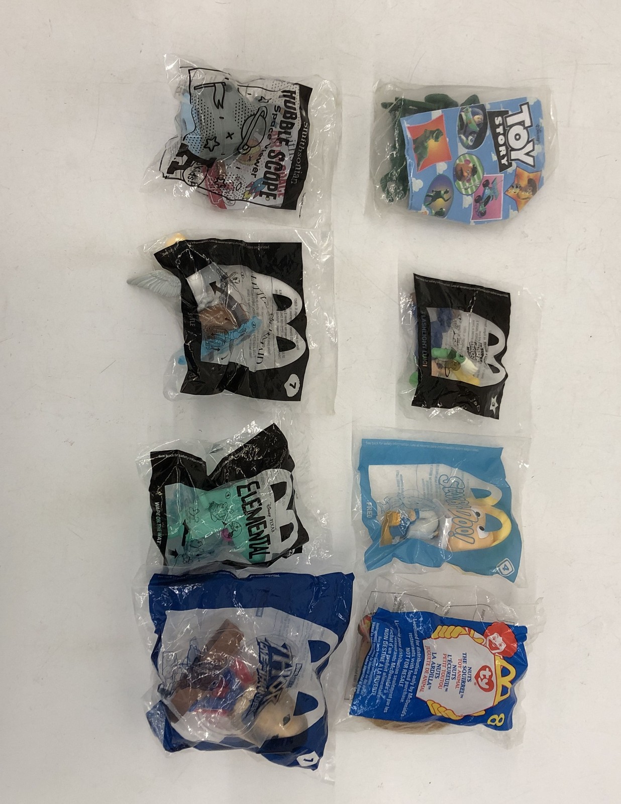 Lot Of Sealed McDonald's Happy Meal Toys-Ty, Tarzan, Little Mermaid, Super Mario