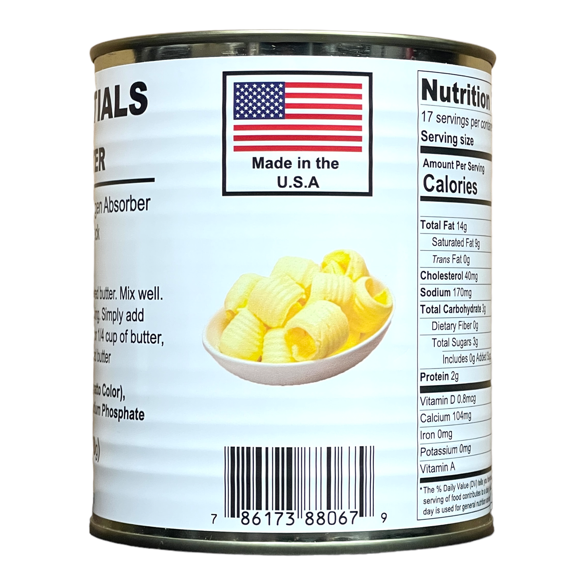 Canned Butter by Future Essentials, Powdered, Long Shelf Life, Made in the USA