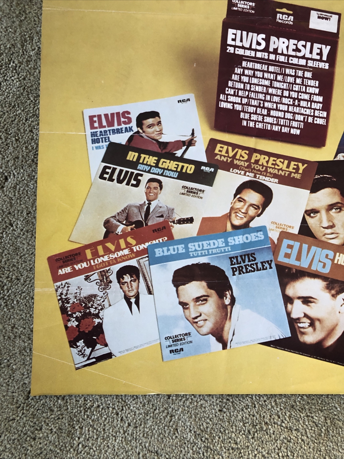 Elvis Presley Collectors Series Poster RCA Records 1978 18" x 18" Advertising