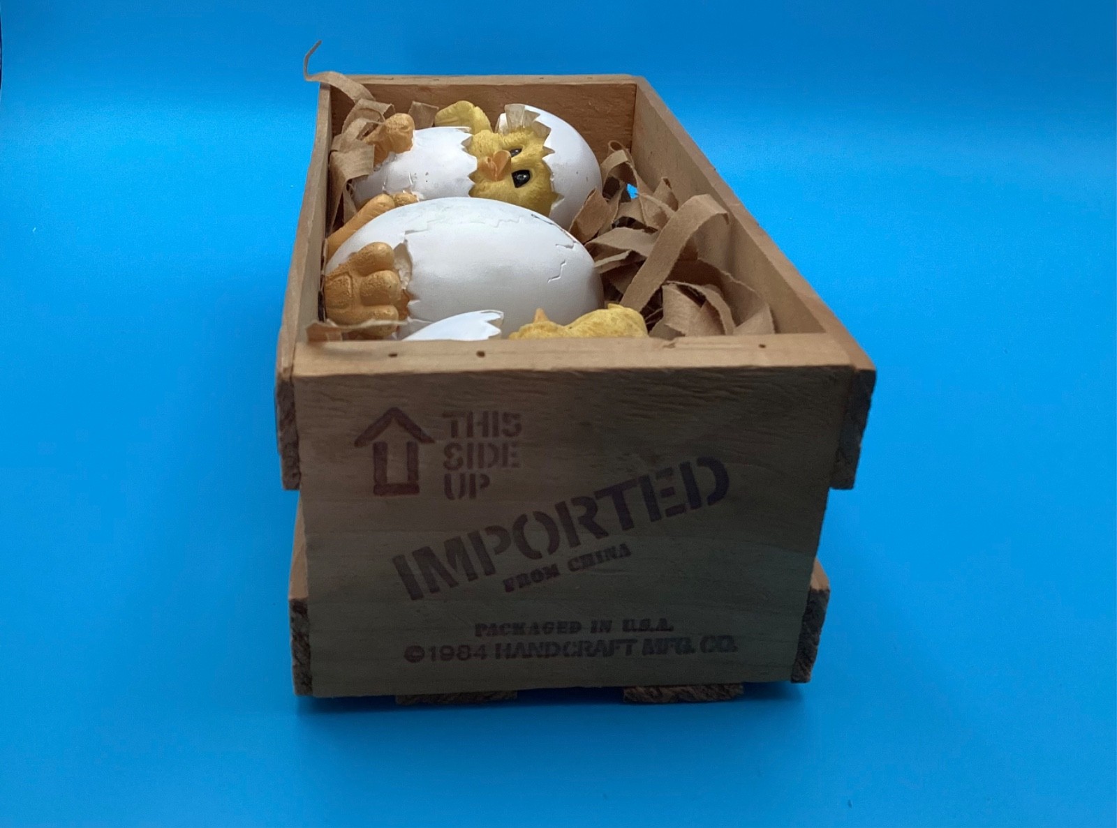 Vintage 1984 Critter Littles Baby Chick Figurine Egg Hatchling for Easter NIB