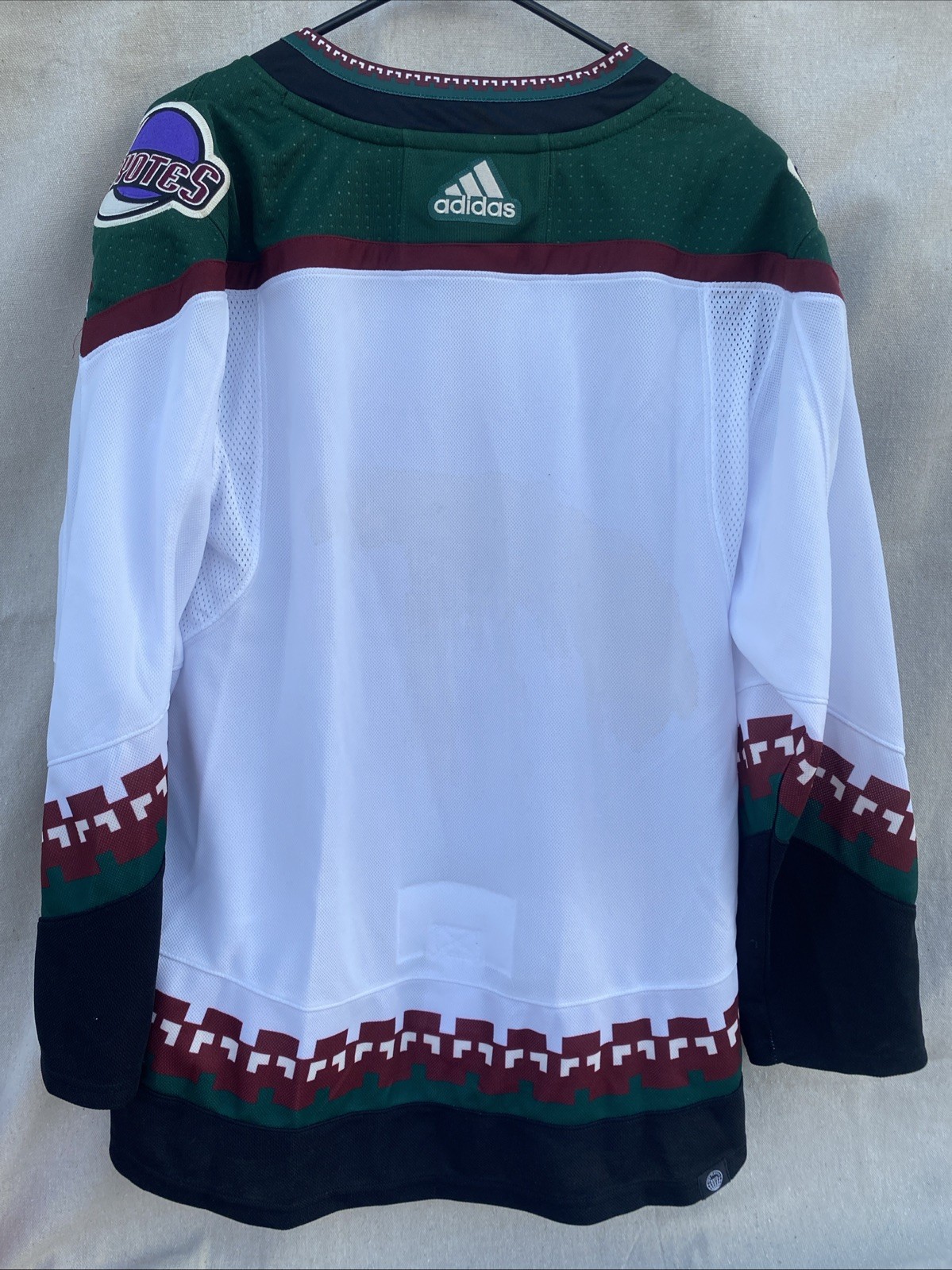Arizona Coyotes Adidas Primegreen Away Kachina Jersey Size 50 Used ONCE w/ BOX