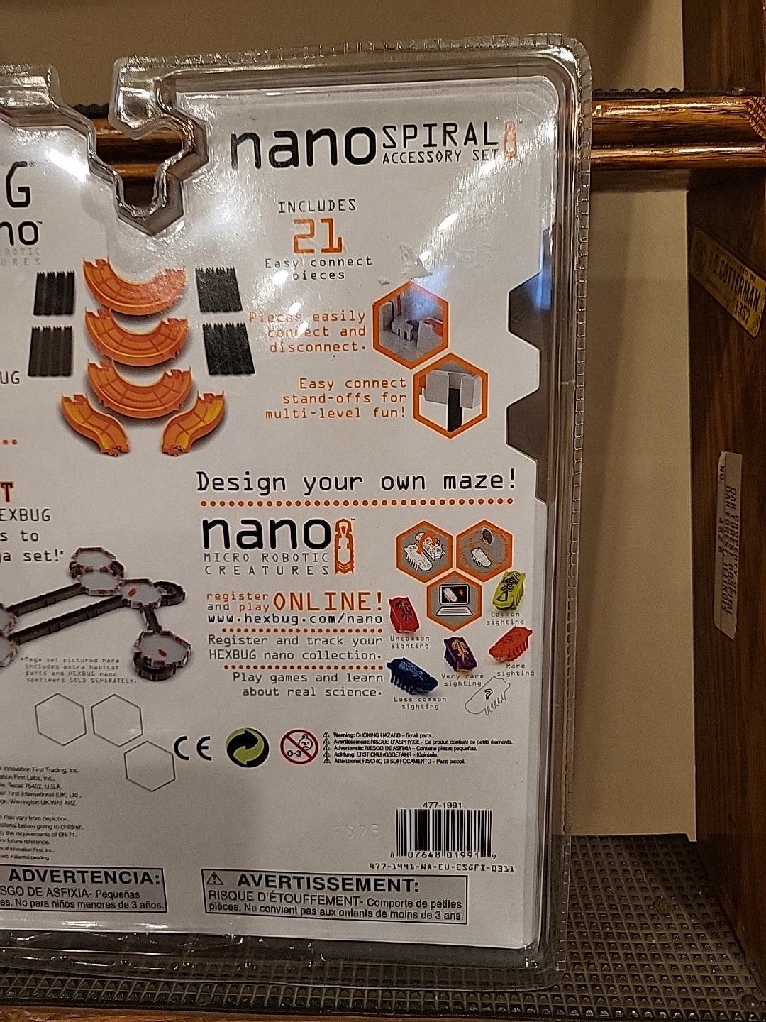 HEXBUG Nano Spiral Accessory Set for Specimen and Habitat New Sealed Package