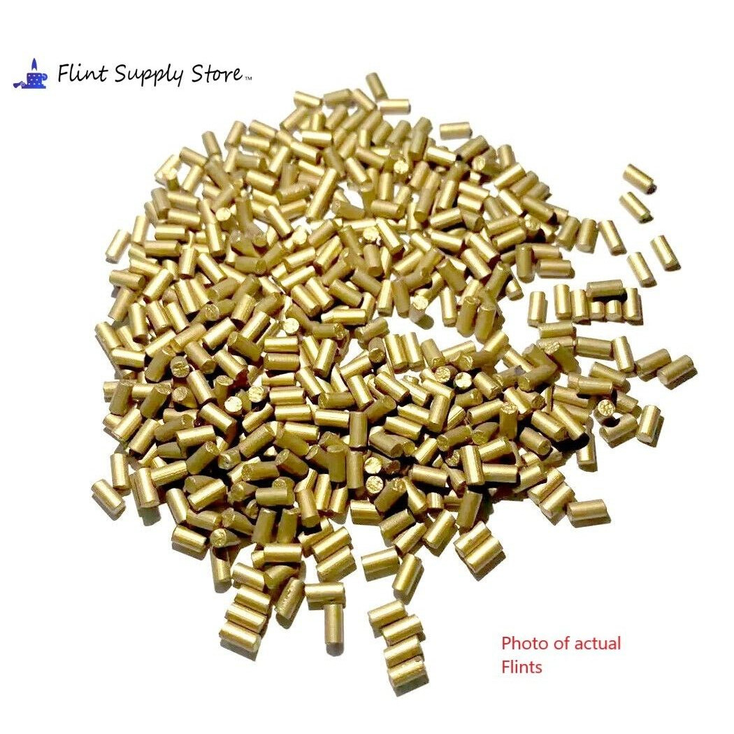 100 Gold Lighter Flints Fits Clipper Mini, Zippo Lighters, more, Ships from USA