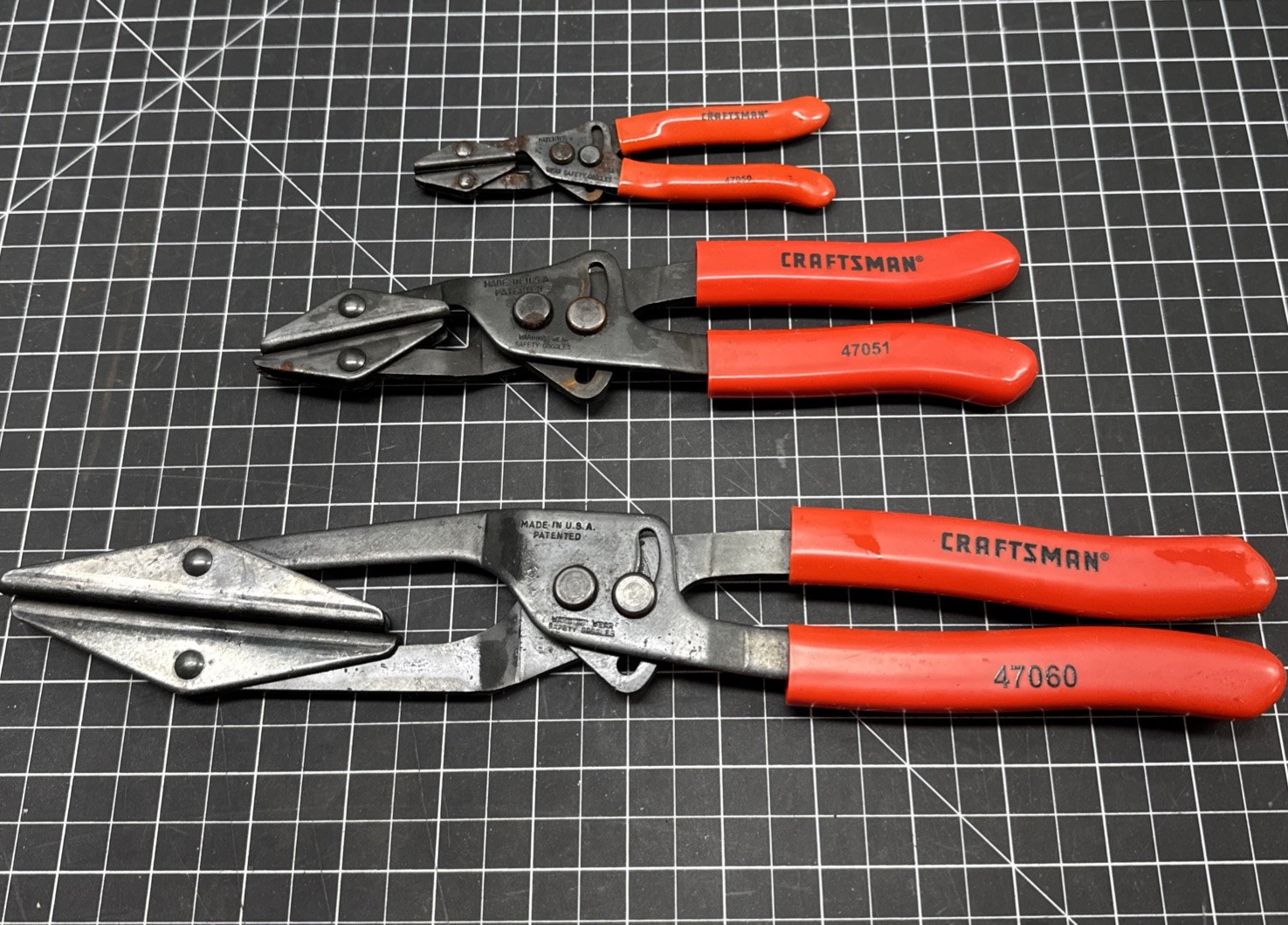 USA Craftsman Hose Pinch Pliers  2 1/2" 47060 9" 47051 5-1/2" 47050 C5