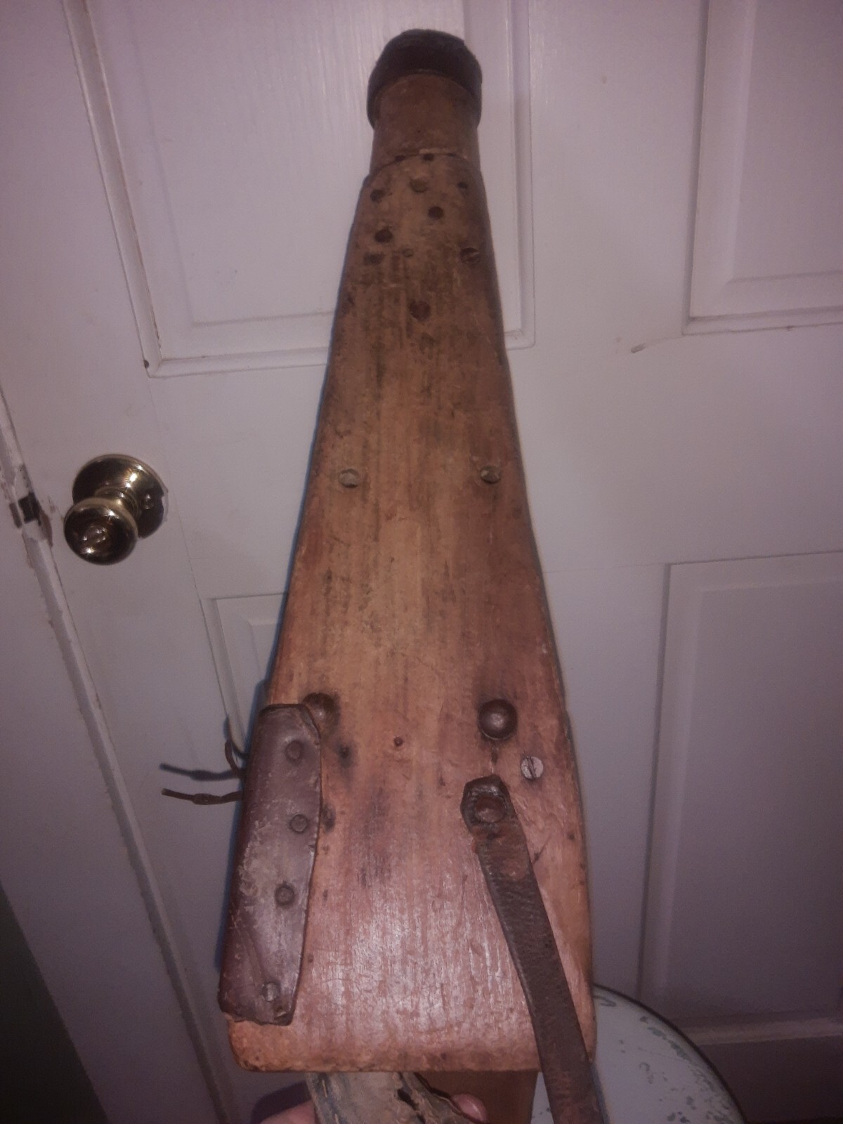 Antique Wooden Prosthetic Peg Leg Civil War Era 1860's Ky Find Kitsch Oddity Vtg