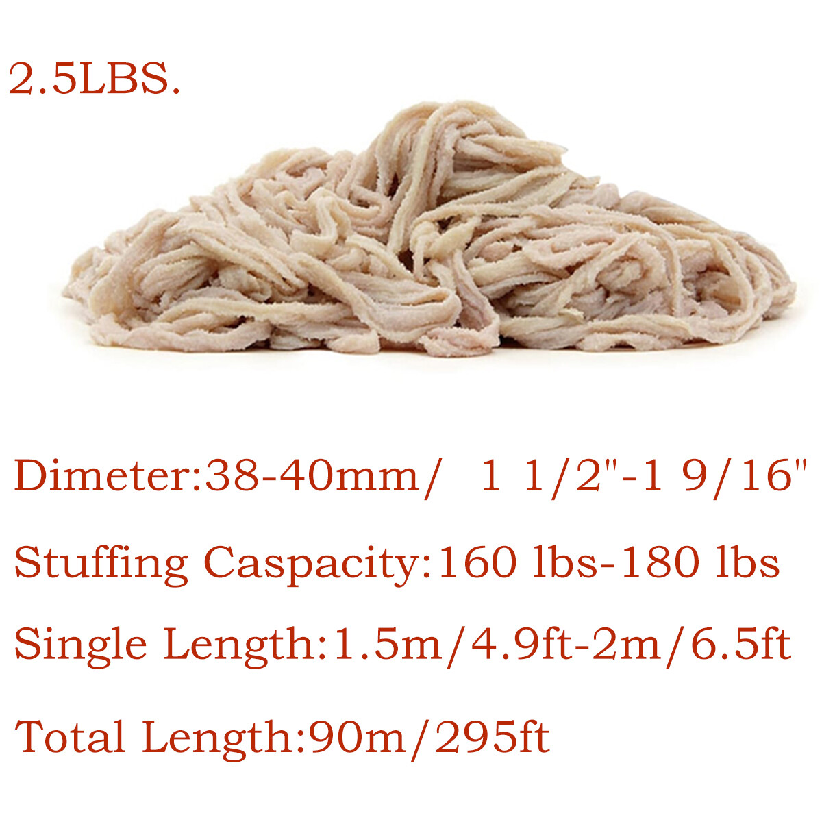 Natural Hog Casing, Natural Edible Sausage Casing for Home Sausage Making