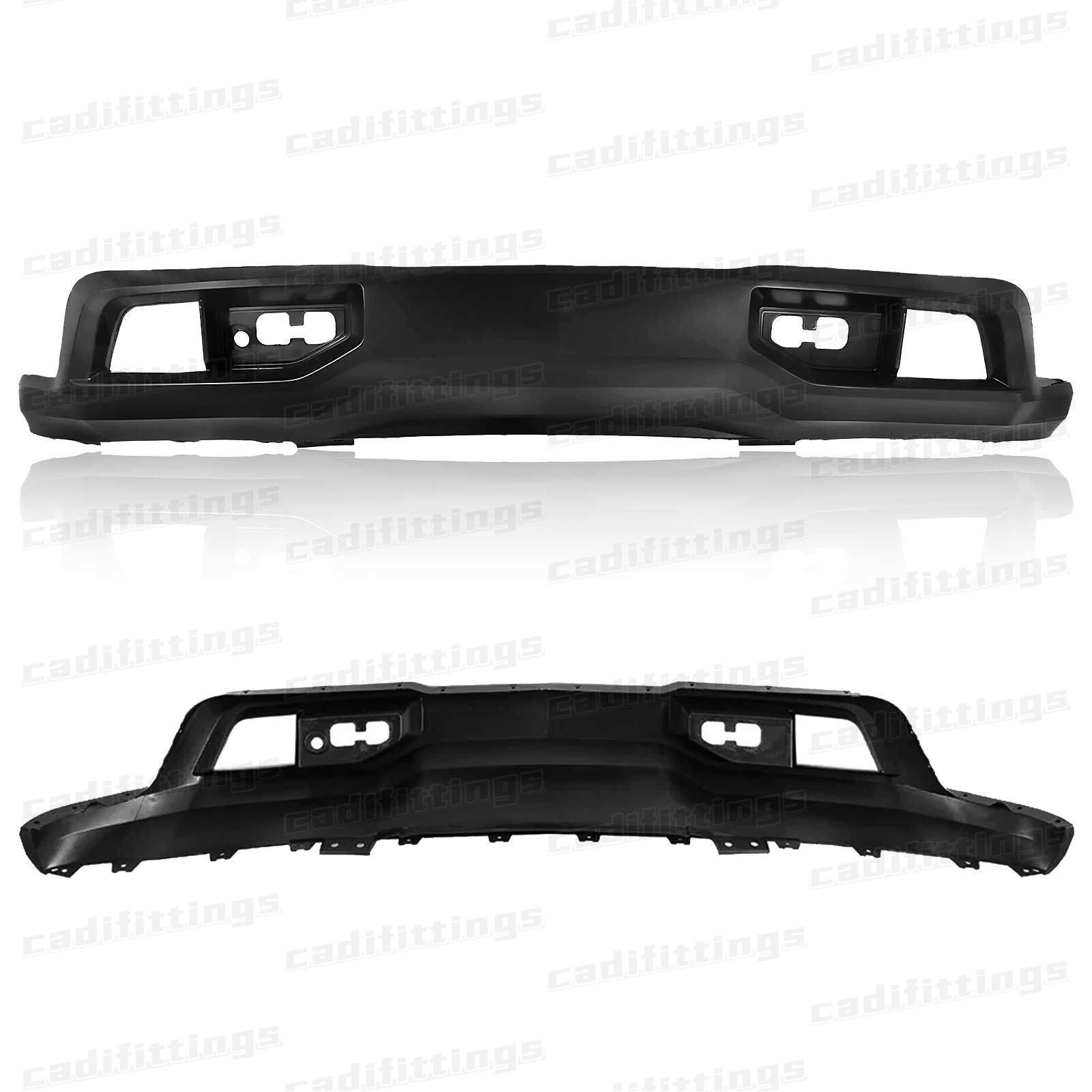 For 2019-2021 Silverado 1500 Front Bumper Cover Lower Valance W/LED Fog Lights