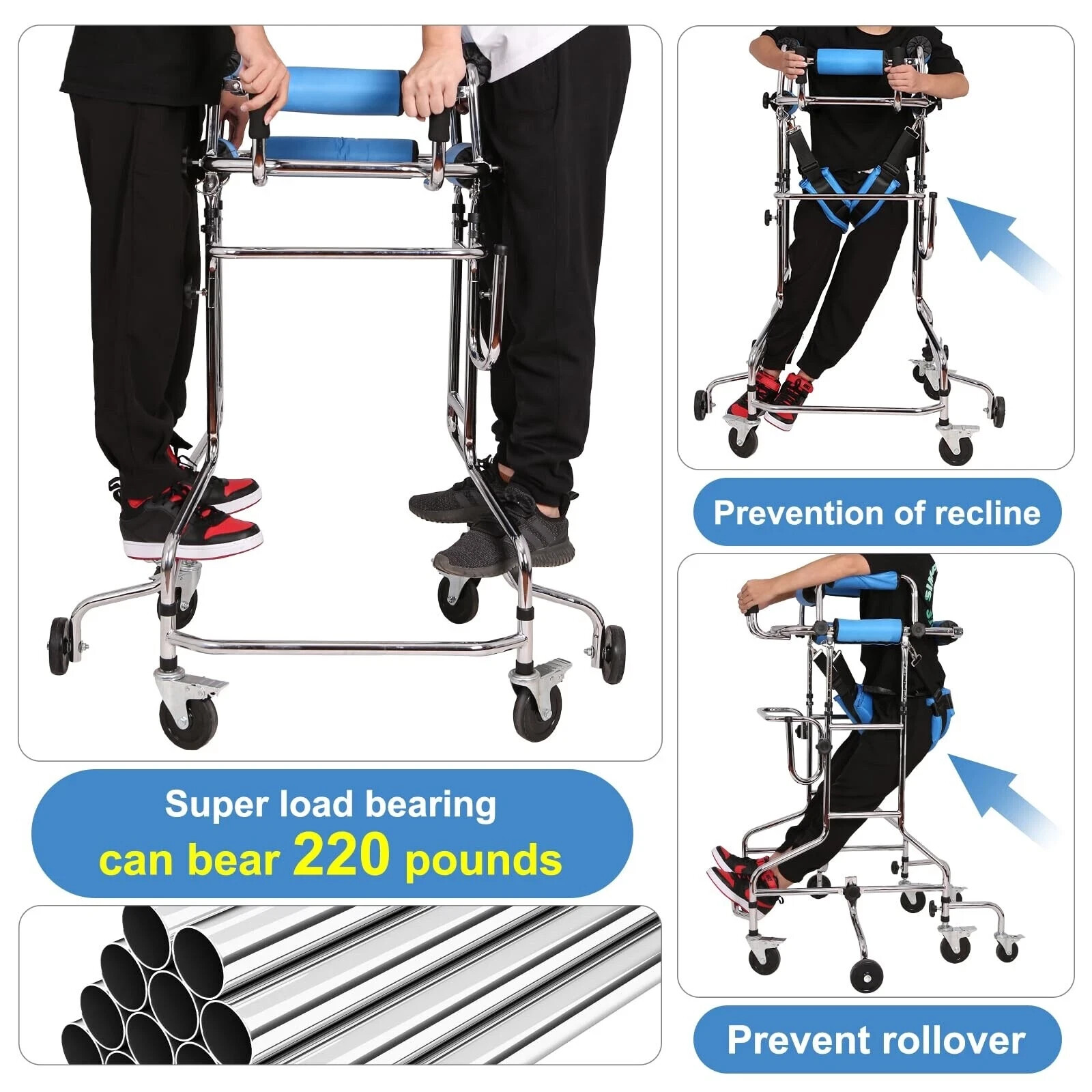 Adult Standing Walker for Seniors, Hemiplegia Rehabilitation hemi Walker Lower