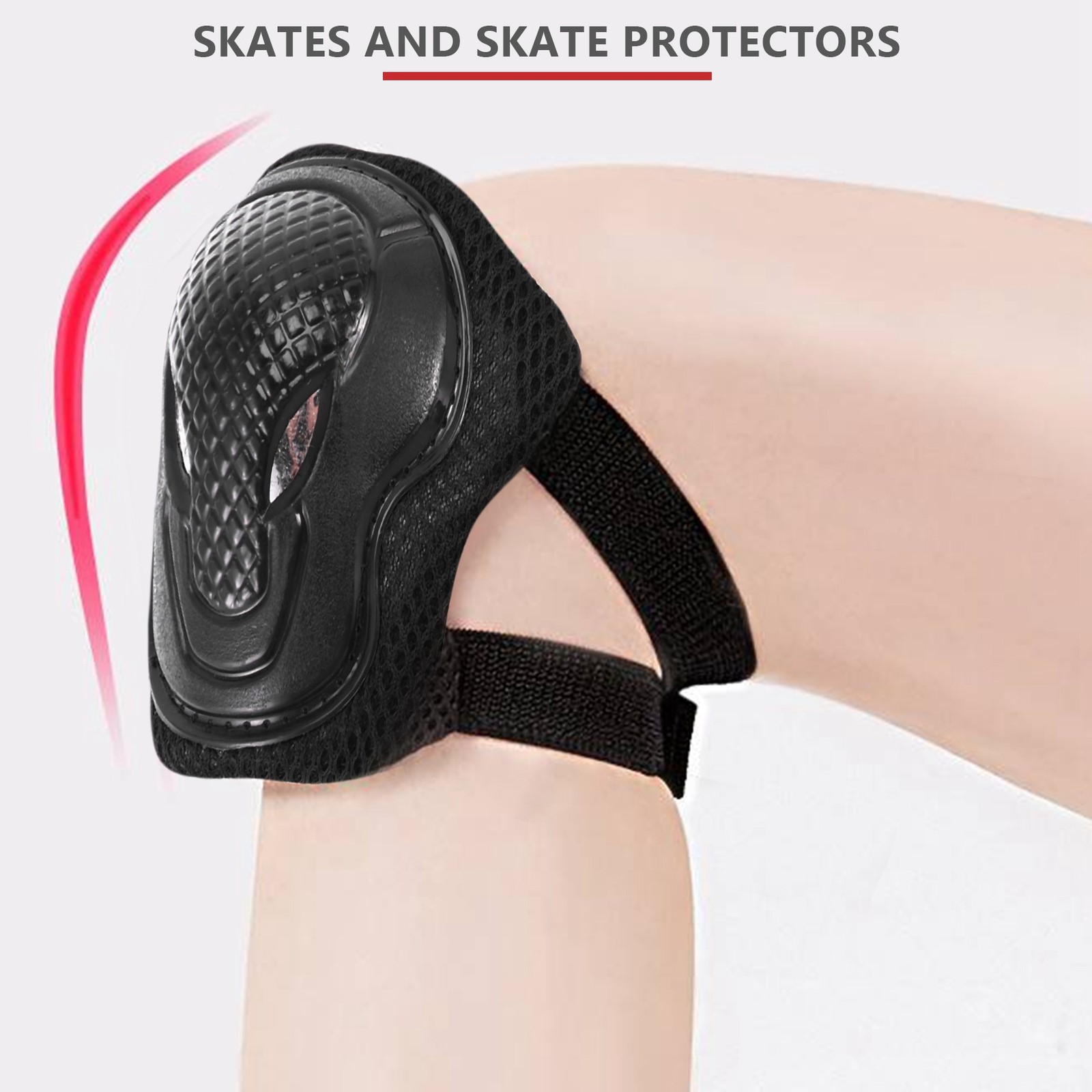 Guard Knee Pads and Elbow Pads Support Safety Pads Set for Adult Skate 9048