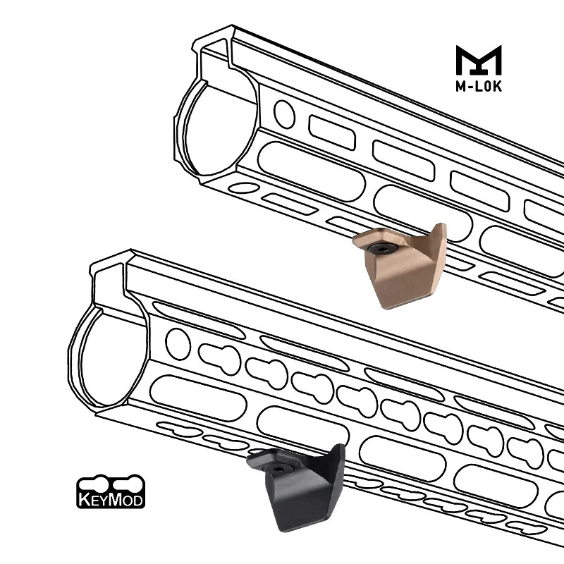 MLOK KEYMOD Rail System Mount Tactical Hunting Accessory QTR Aluminum Mini Parts