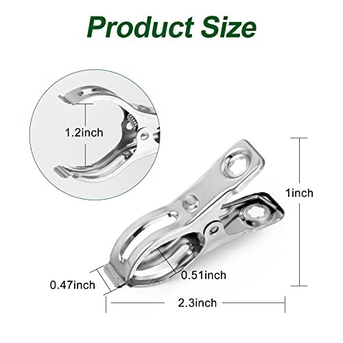 40 Pcs 2.3 Inch Row Cover Clips, Garden Clips for Netting, Greenhouse 40Pcs